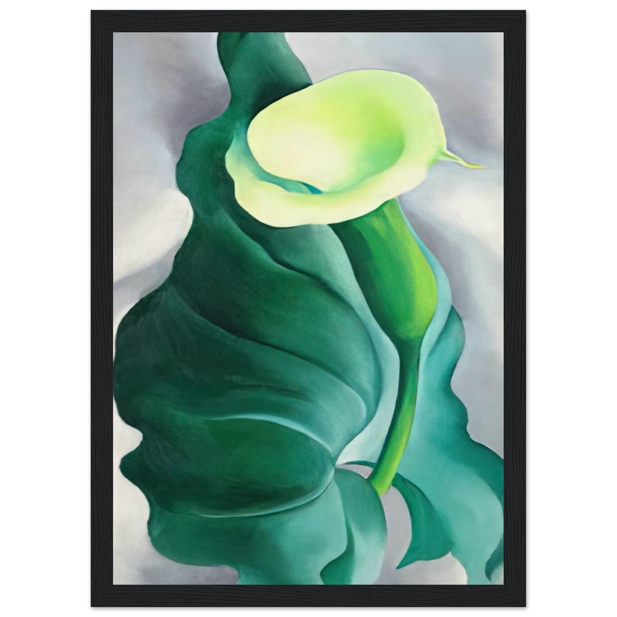 Calla Lily  Lily-Yellow No. 2  Framed Poster | Georgia O'Keeffe Framed Prints Wall Art | Georgia O Keeffe Prints