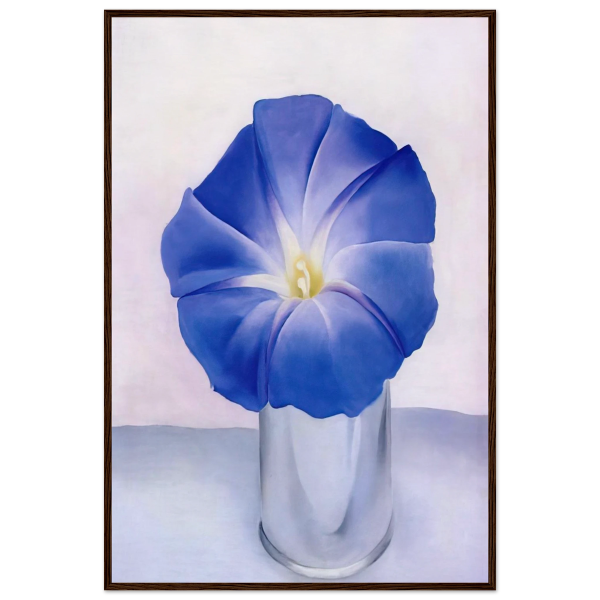 Blue Morning Glory Framed Poster | Georgia O'Keeffe Framed Prints Wall Art | Georgia O Keeffe Prints