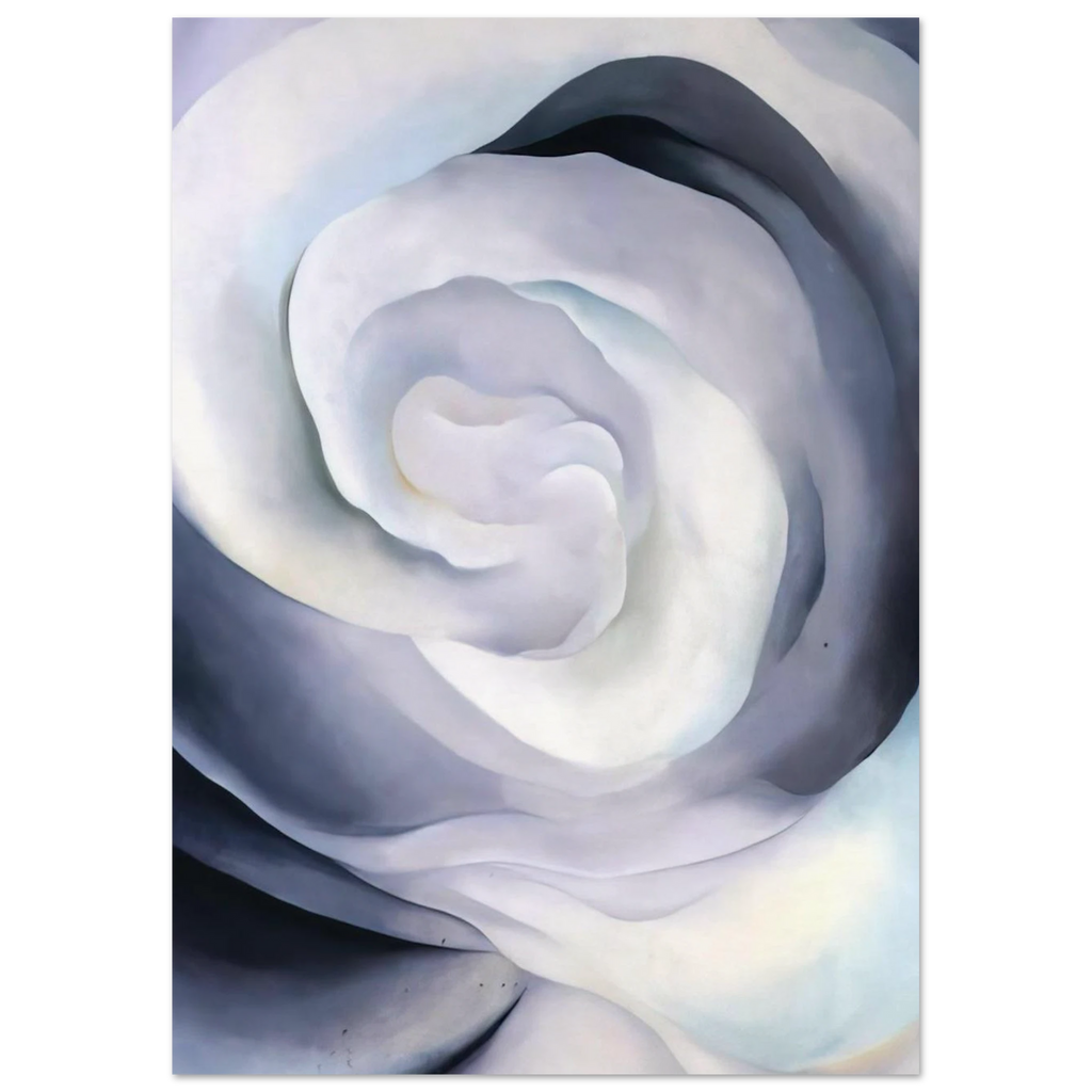 Abstraction White Rose Poster | Georgia O'Keeffe Poster | Georgia O Keeffe Prints