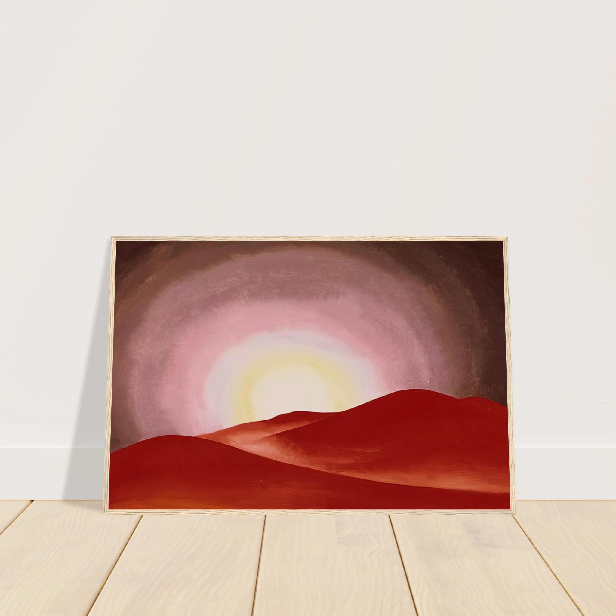 Red Hills, Lake George Framed Poster | Georgia O'Keeffe Framed Prints Wall Art | Georgia O Keeffe Prints