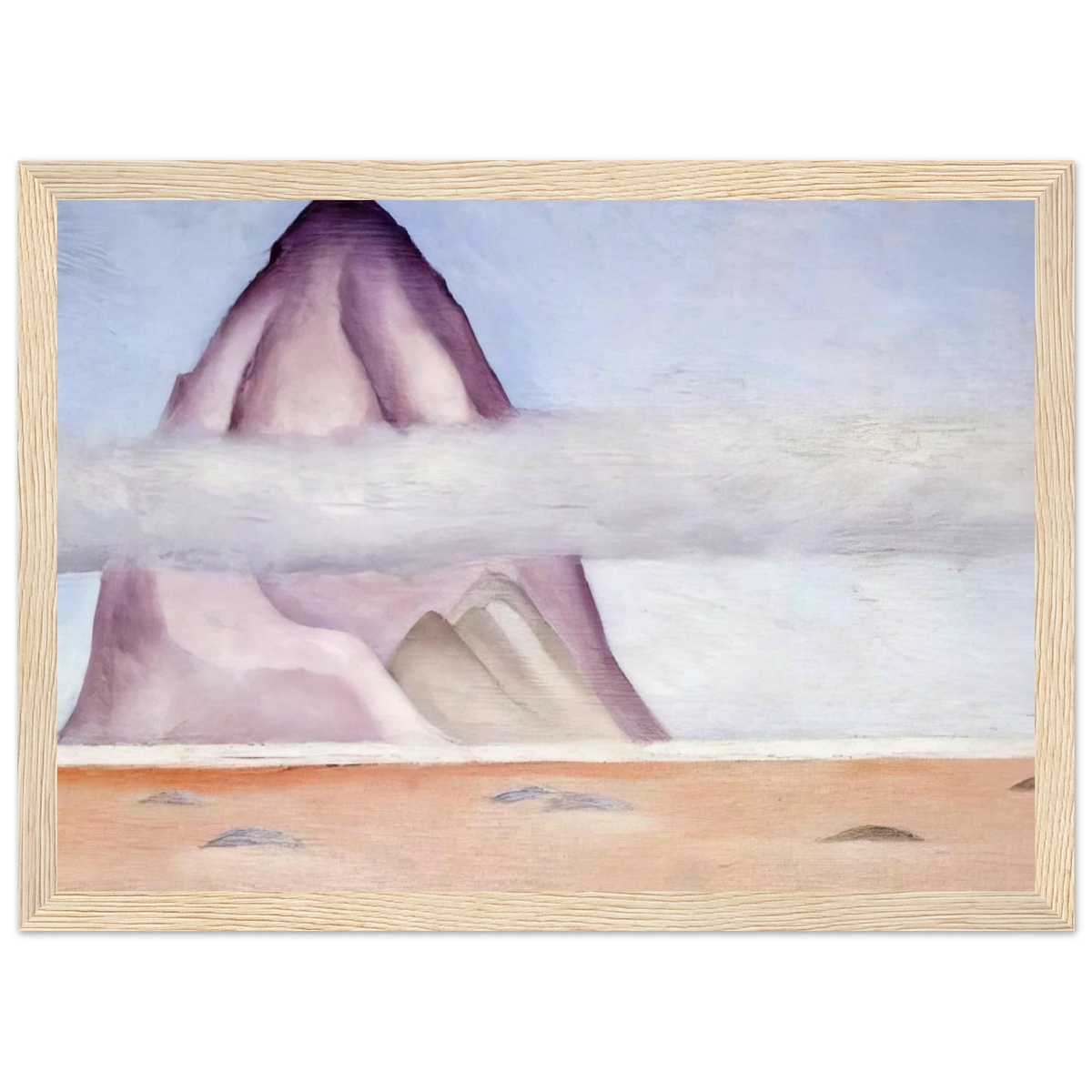 Misty - A Memory Framed Poster | Georgia O'Keeffe Framed Prints Wall Art | Georgia O Keeffe Prints