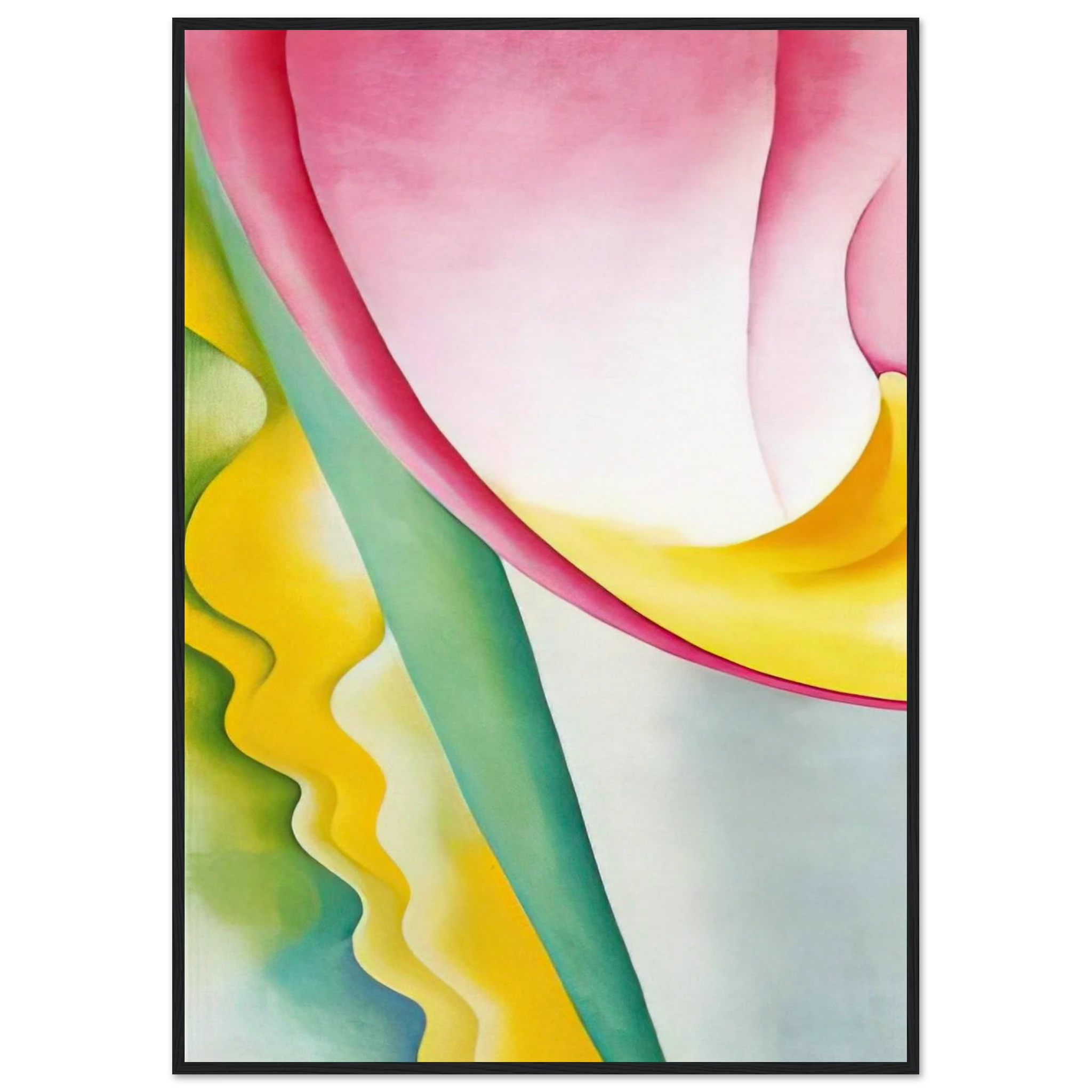 Abstraction No. 77  Tulip  Framed Poster | Georgia O'Keeffe Framed Prints Wall Art | Georgia O Keeffe Prints