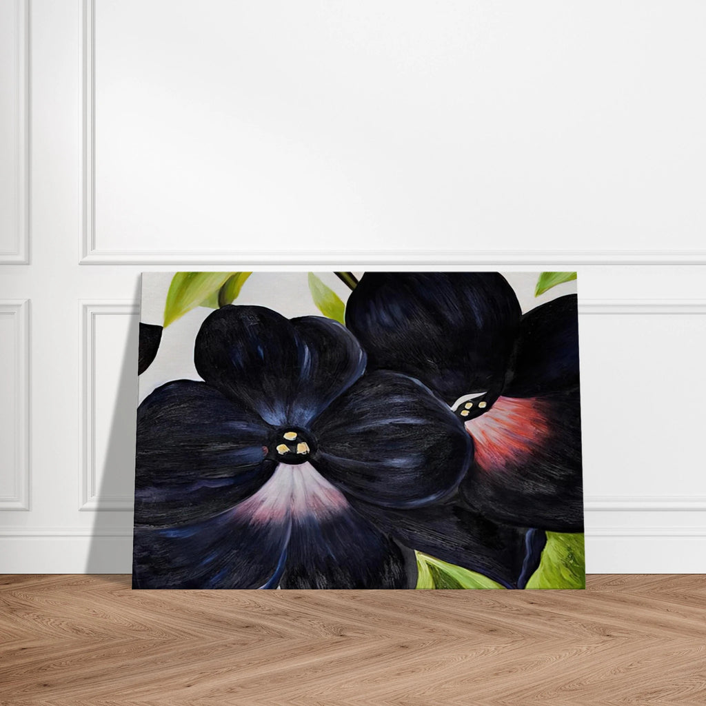 Black and Purple Petunias Canvas | Georgia O'Keeffe Canvas | Georgia O Keeffe Prints