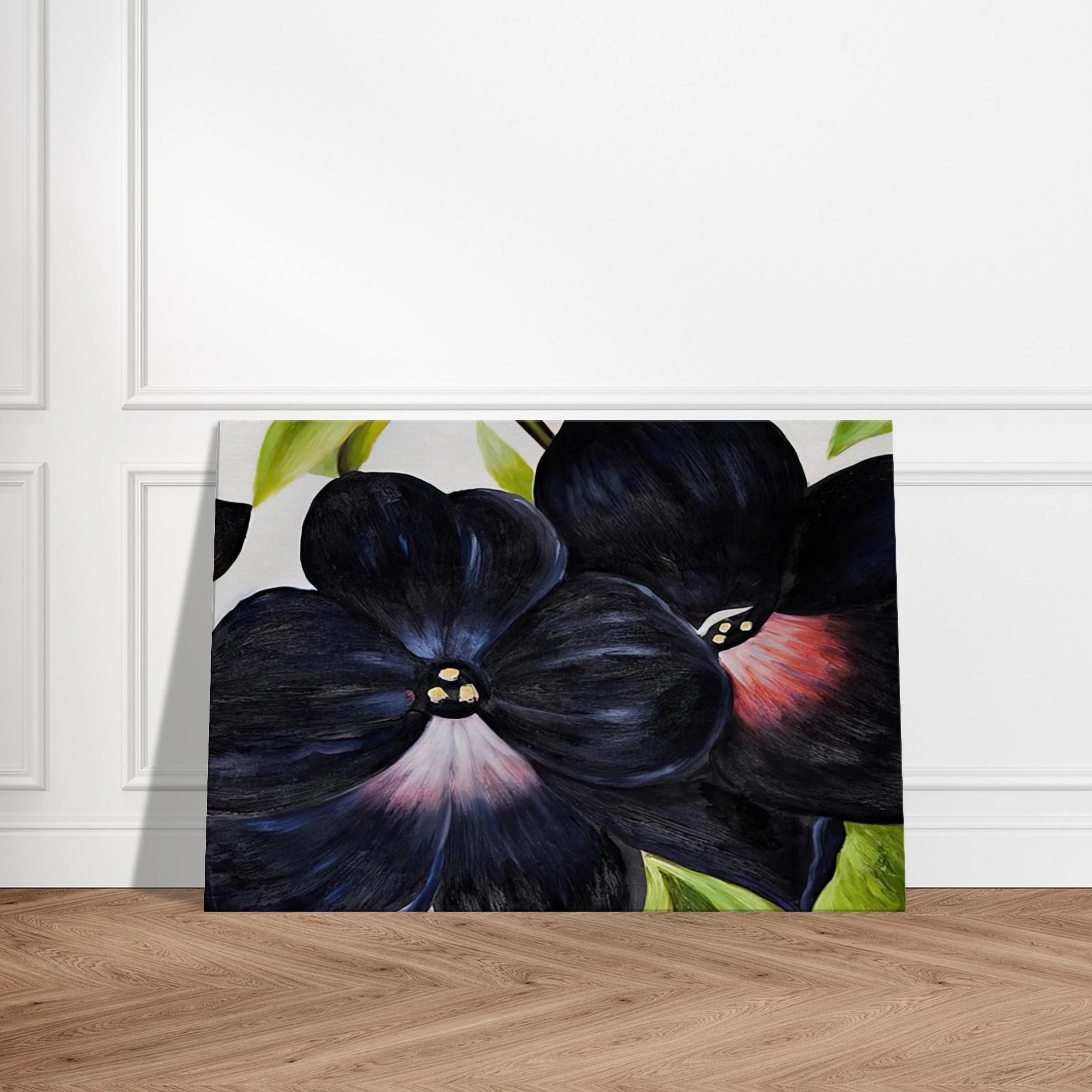 Black and Purple Petunias Canvas | Georgia O'Keeffe Canvas | Georgia O Keeffe Prints