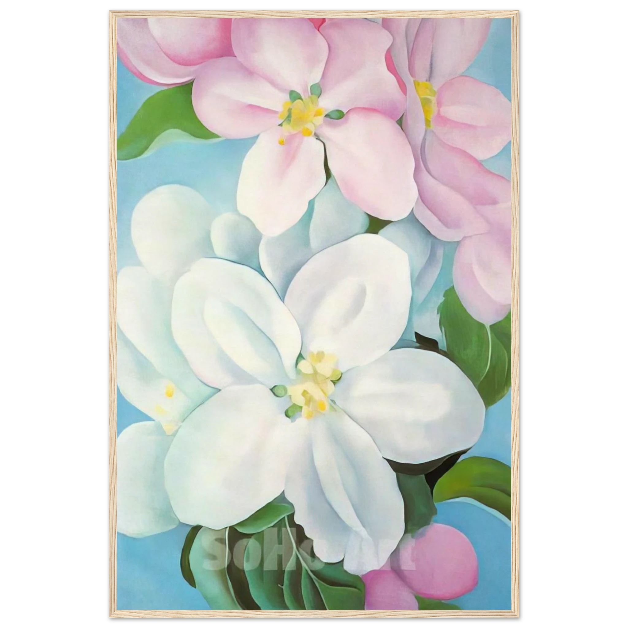 Apple Blossoms Framed Poster | Georgia O'Keeffe Framed Prints Wall Art | Georgia O Keeffe Prints