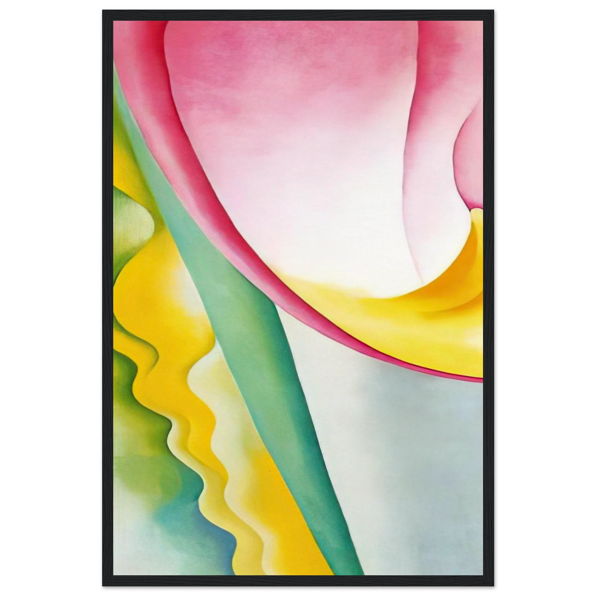 Abstraction No. 77  Tulip  Framed Poster | Georgia O'Keeffe Framed Prints Wall Art | Georgia O Keeffe Prints