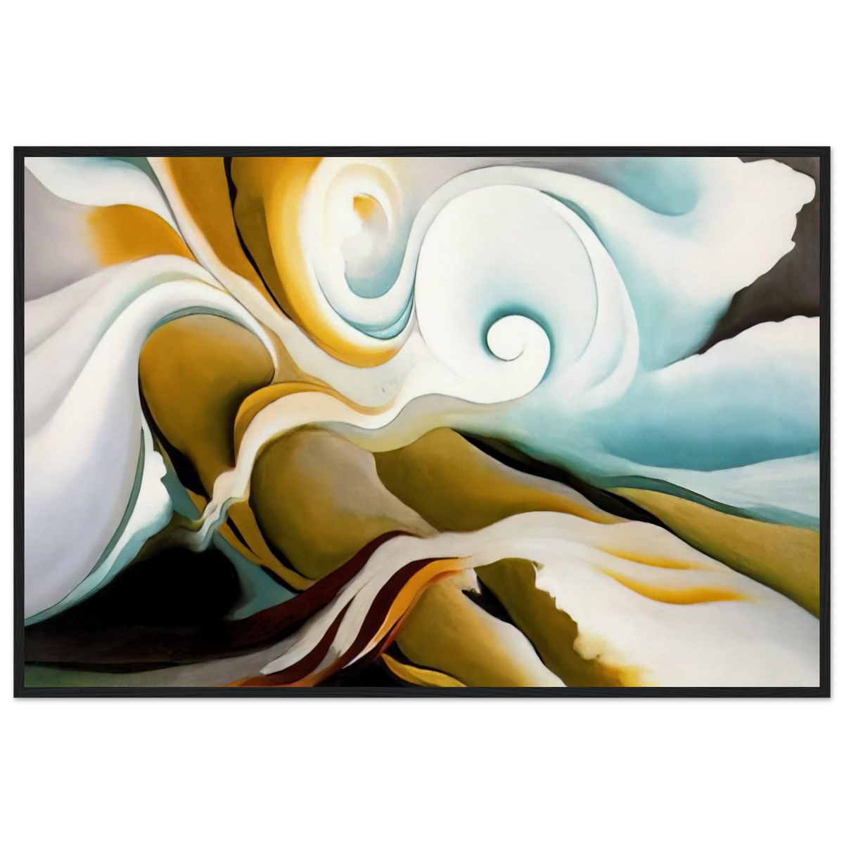 Nature Forms Gasp Framed Poster | Georgia O'Keeffe Framed Prints Wall Art | Georgia O Keeffe Prints
