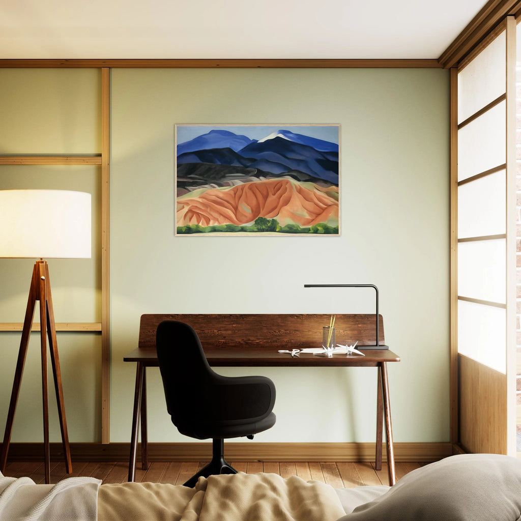 Black Mesa Landscape, New Mexico - Out Back of Mary`s II Framed Poster | Georgia O'Keeffe Framed Prints Wall Art | Georgia O Keeffe Prints