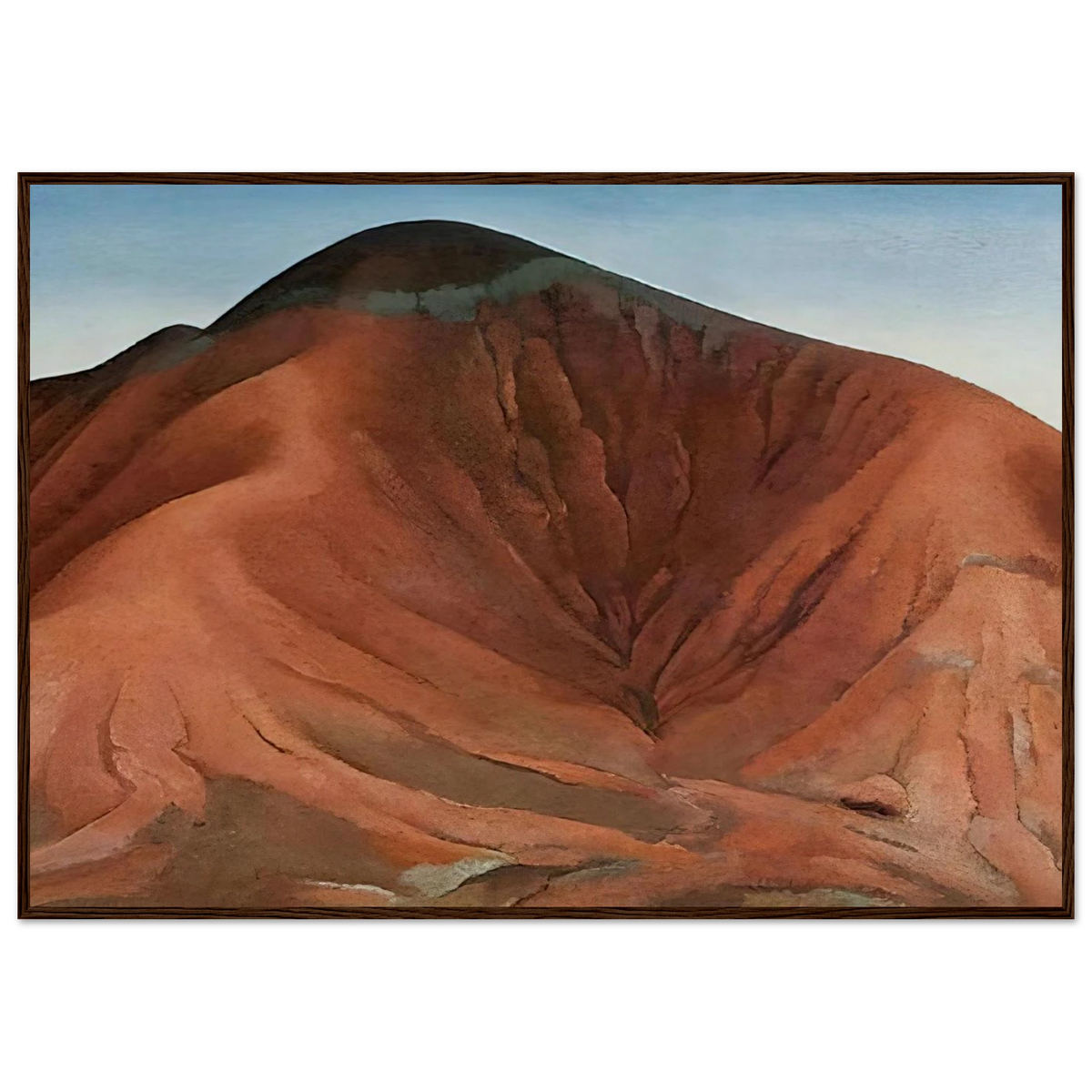 Small Purple Hills Framed Poster | Georgia O'Keeffe Framed Prints Wall Art | Georgia O Keeffe Prints