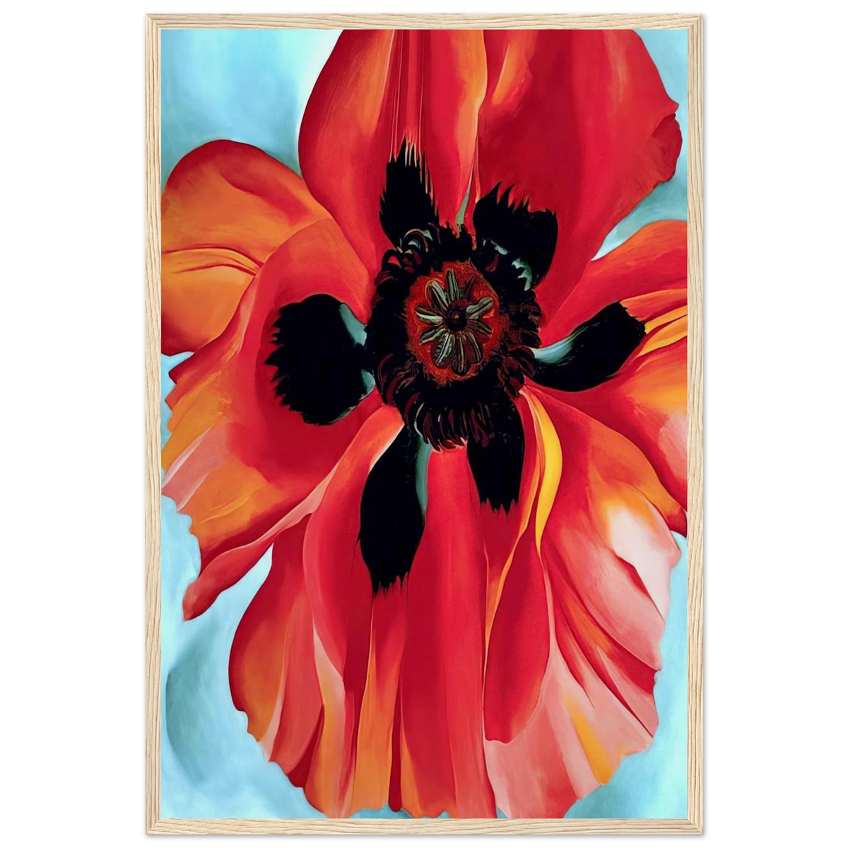 Red Poppy VI Framed Poster | Georgia O'Keeffe Framed Prints Wall Art | Georgia O Keeffe Prints