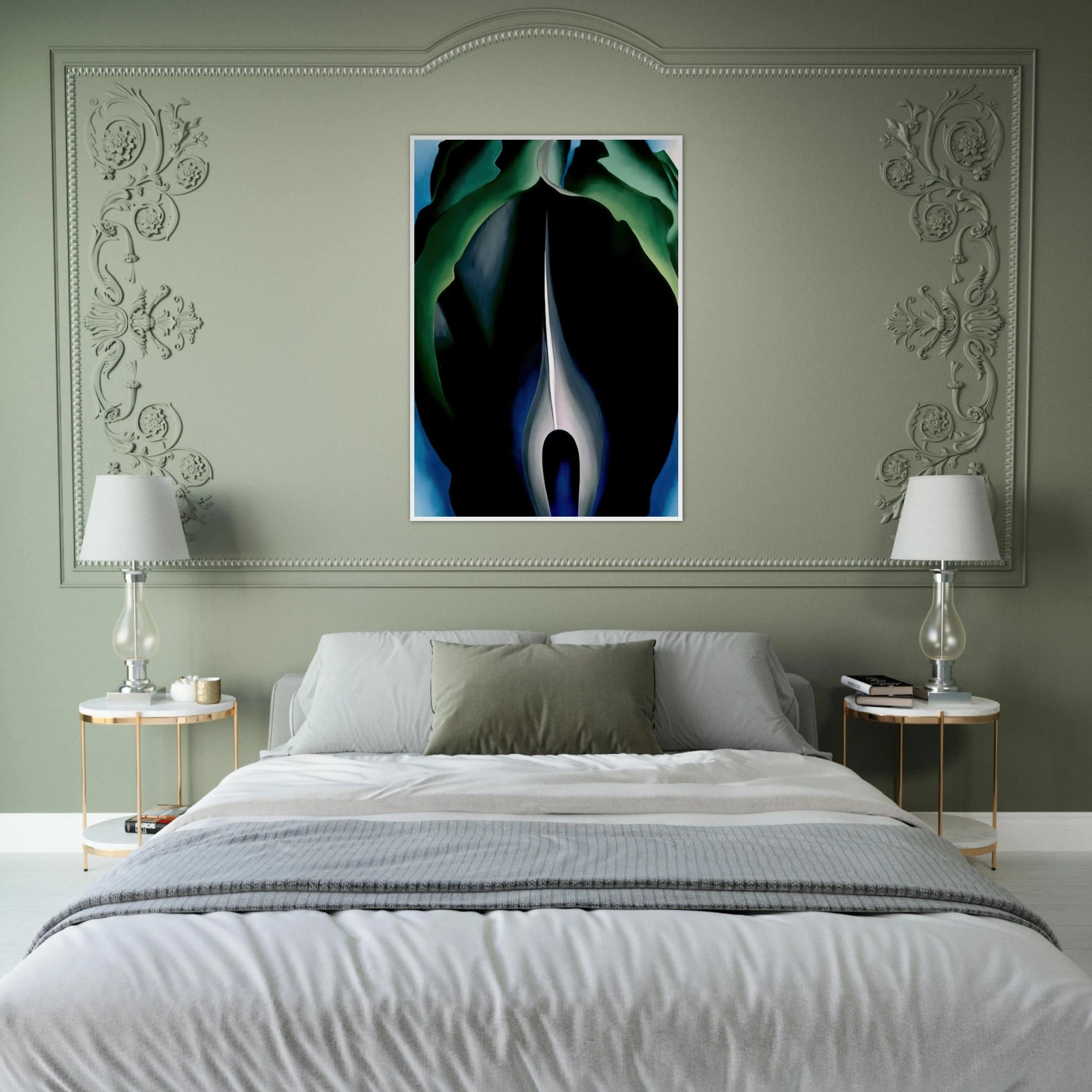 Jack-in-the-Pulpit No. IV Framed Poster | Georgia O'Keeffe Framed Prints Wall Art | Georgia O Keeffe Prints