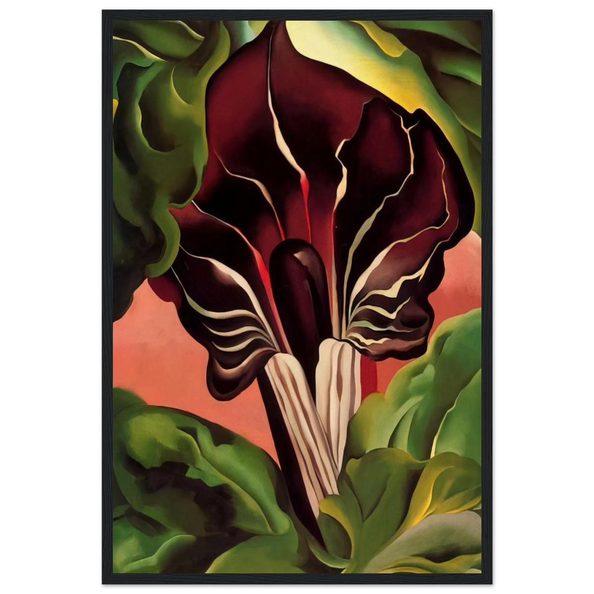 Jack-in-the-Pulpit II Framed Poster | Georgia O'Keeffe Framed Prints Wall Art | Georgia O Keeffe Prints