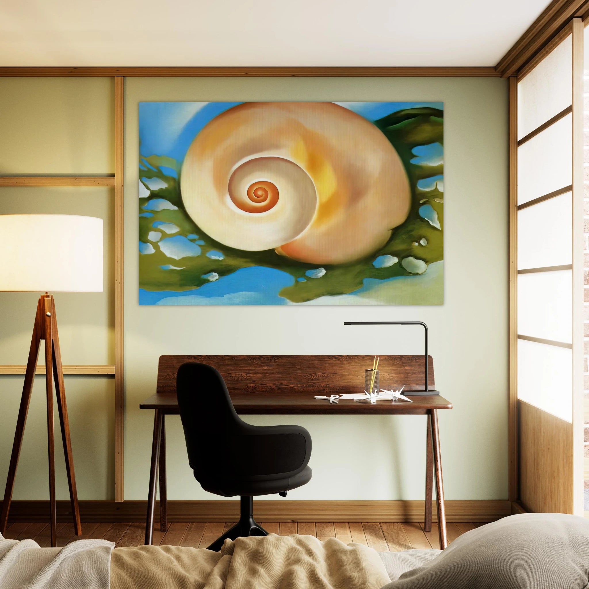 Pink Shell with Seaweed Poster | Georgia O'Keeffe Poster | Georgia O Keeffe Prints