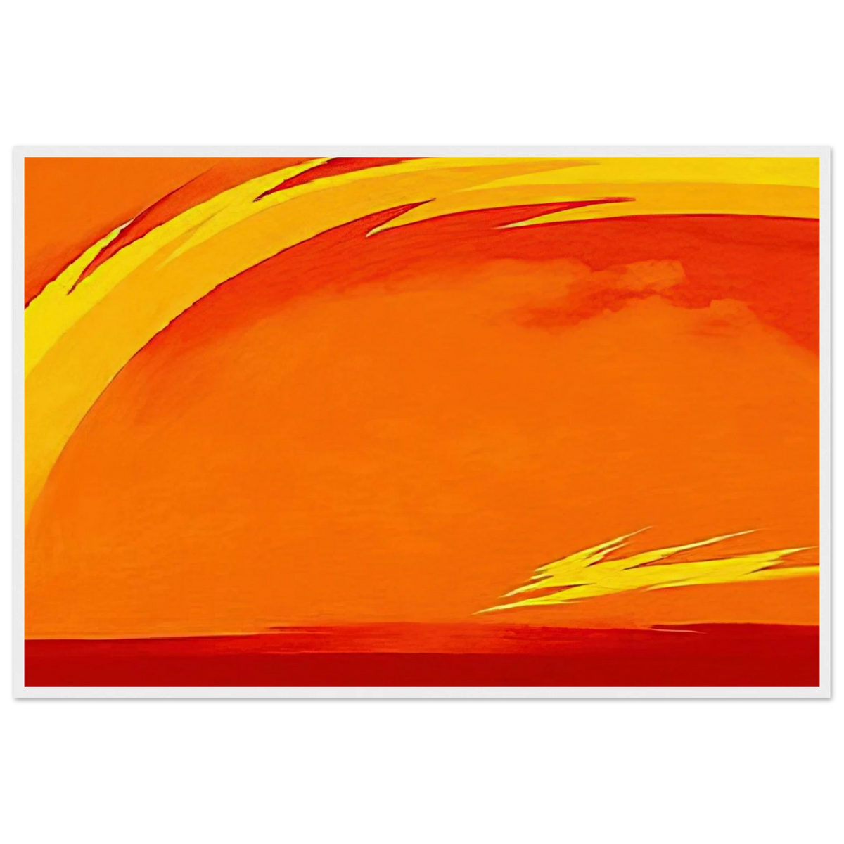 From the Plains II Framed Poster | Georgia O'Keeffe Framed Prints Wall Art | Georgia O Keeffe Prints