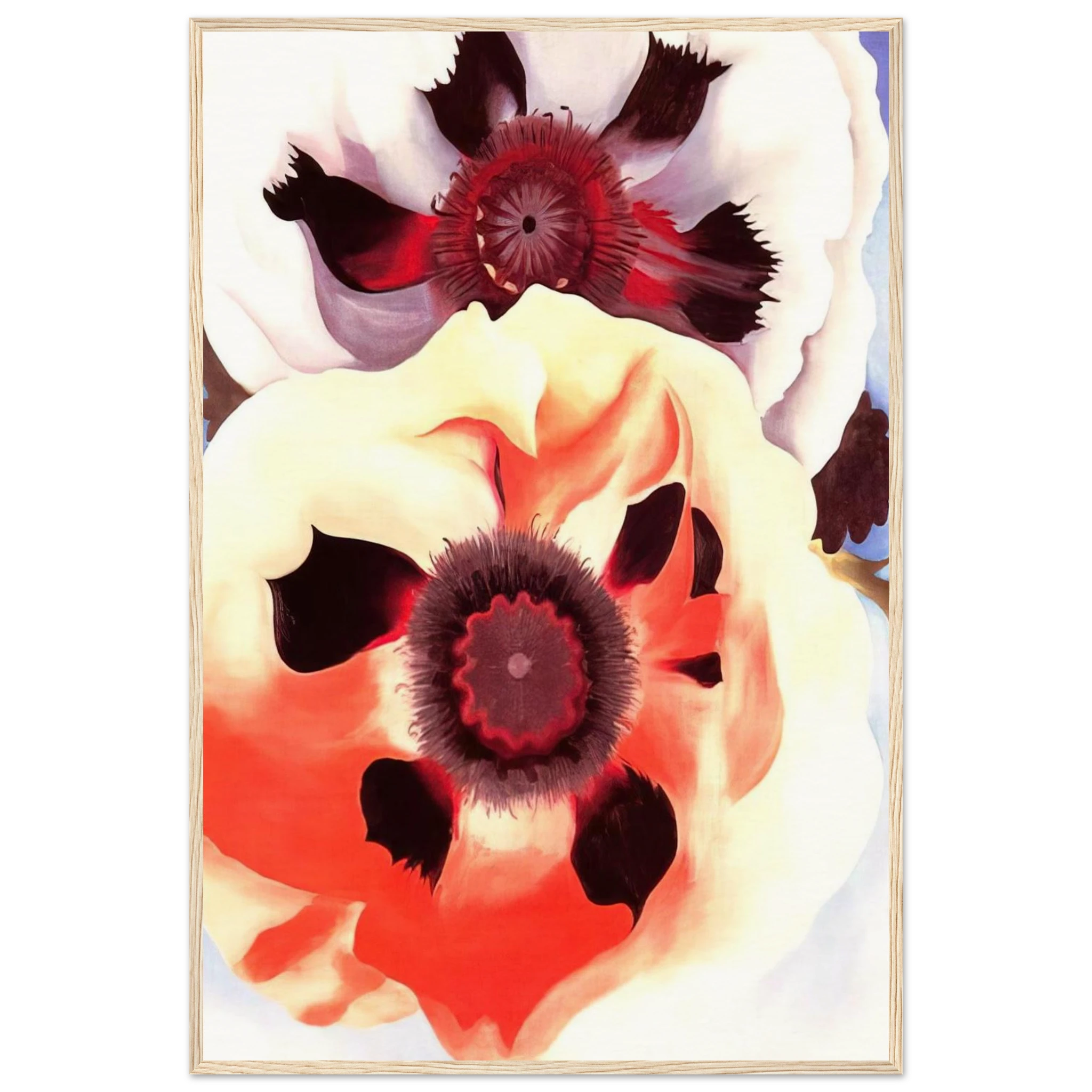 Poppies Framed Poster | Georgia O'Keeffe Framed Prints Wall Art | Georgia O Keeffe Prints