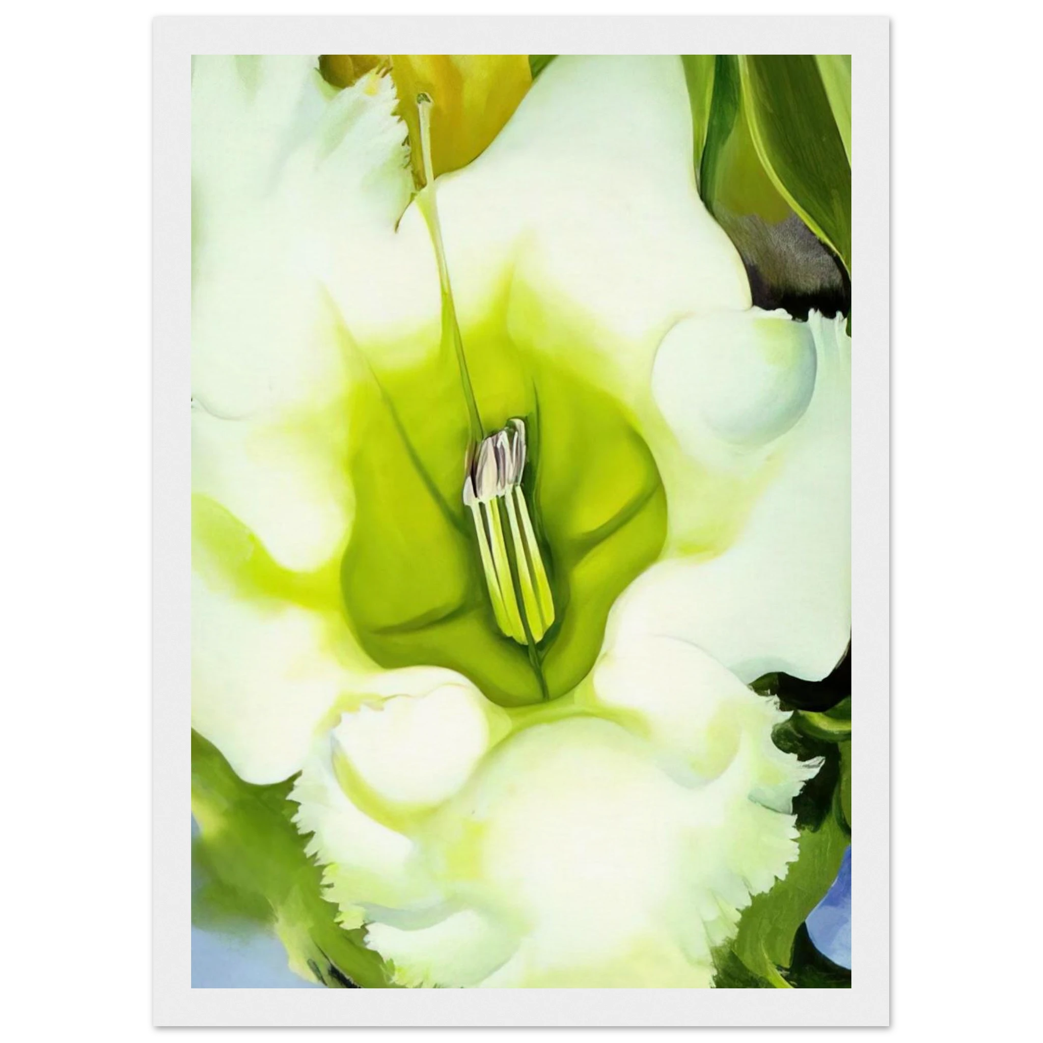 Cup Of Silver Ginger Framed Poster | Georgia O'Keeffe Framed Prints Wall Art | Georgia O Keeffe Prints