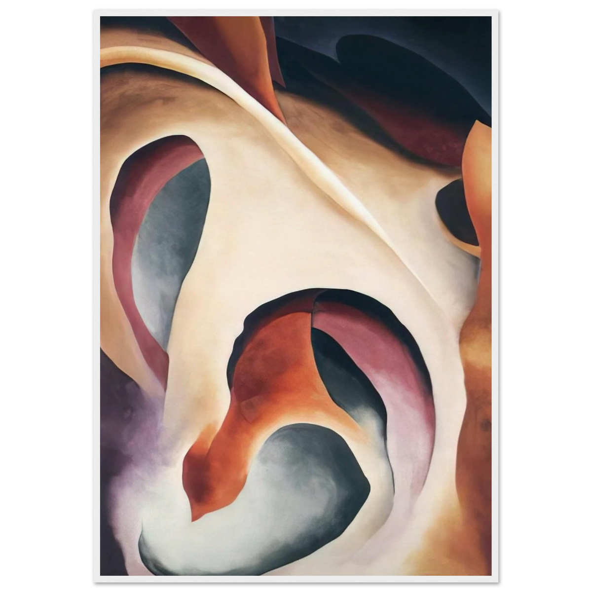 Leaf Motif 2 Framed Poster | Georgia O'Keeffe Framed Prints Wall Art | Georgia O Keeffe Prints