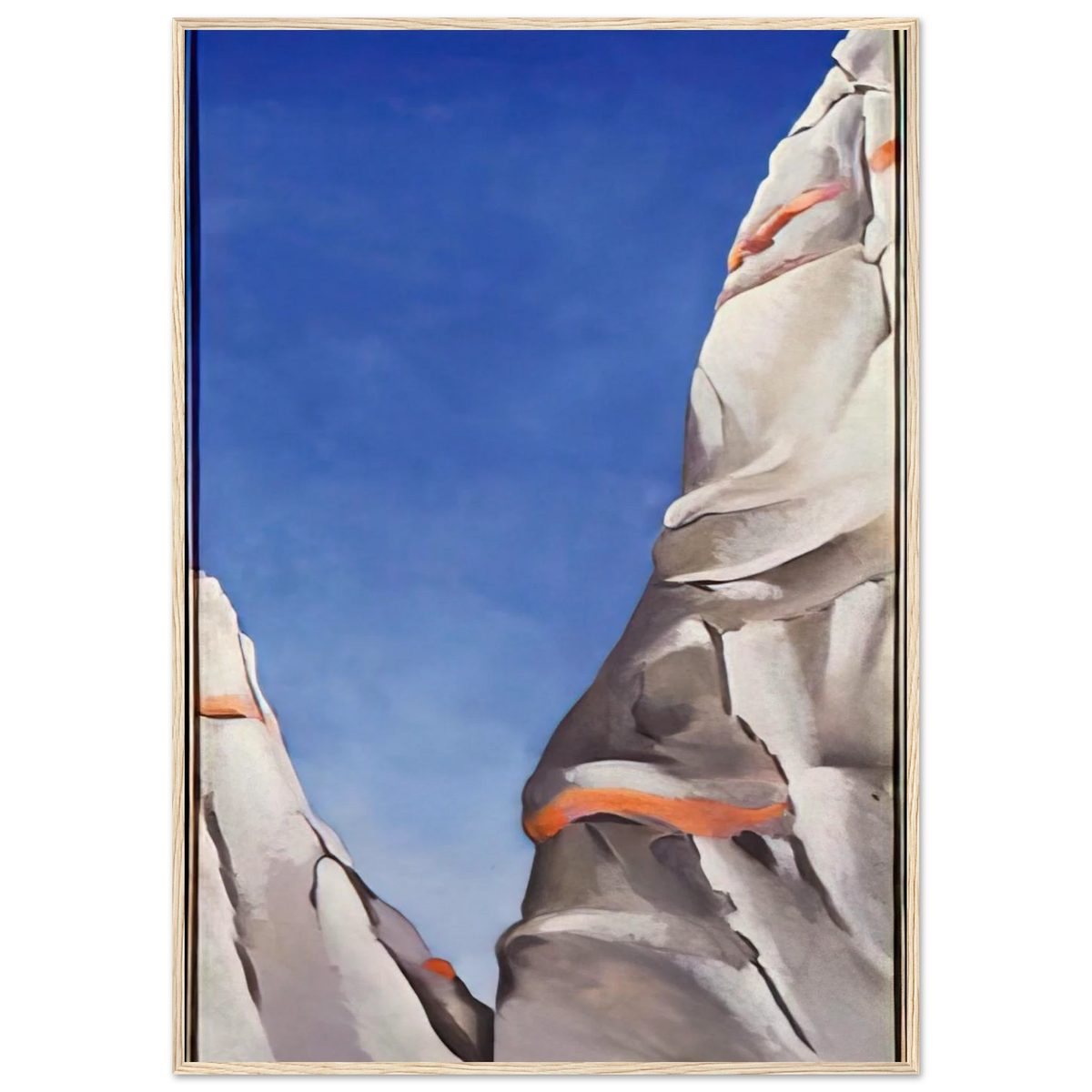 Blue Sky Framed Poster | Georgia O'Keeffe Framed Prints Wall Art | Georgia O Keeffe Prints