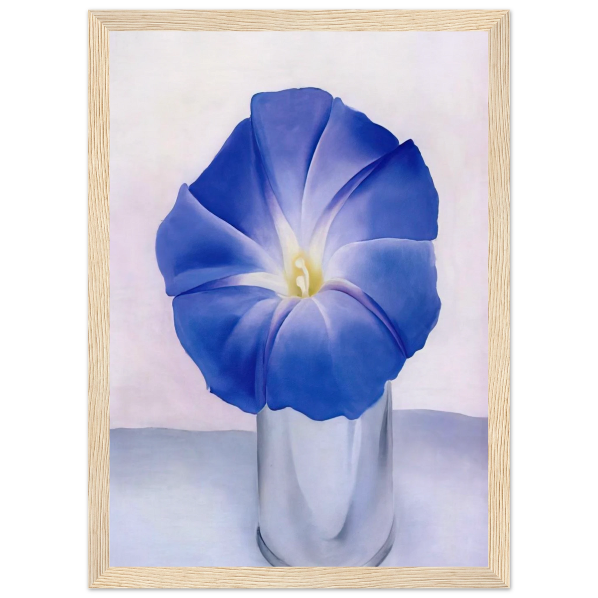 Blue Morning Glory Framed Poster | Georgia O'Keeffe Framed Prints Wall Art | Georgia O Keeffe Prints
