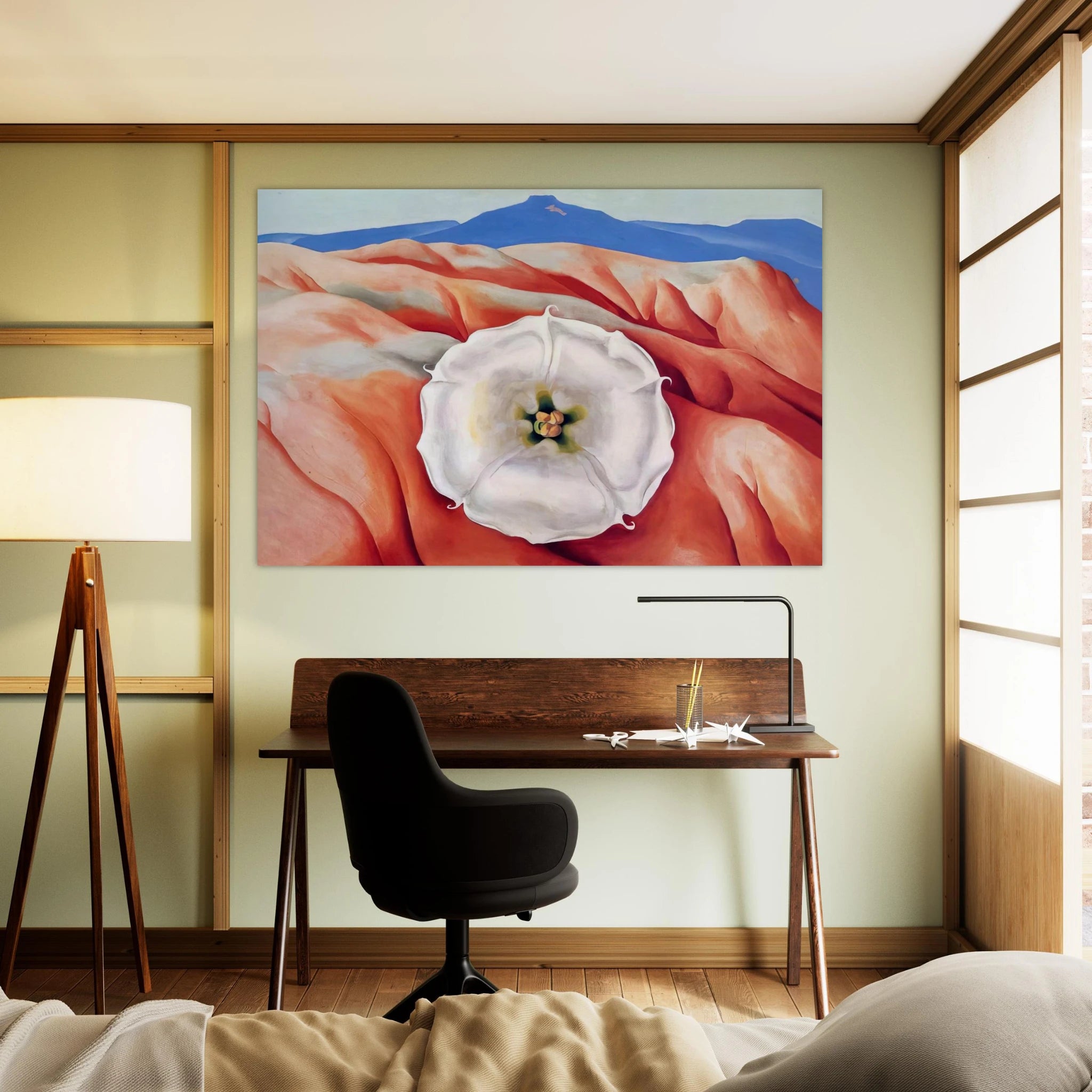 Red hills and white flower II Poster | Georgia O'Keeffe Poster | Georgia O Keeffe Prints