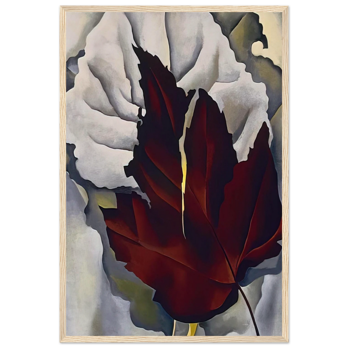 Pattern of Leaves Framed Poster | Georgia O'Keeffe Framed Prints Wall Art | Georgia O Keeffe Prints