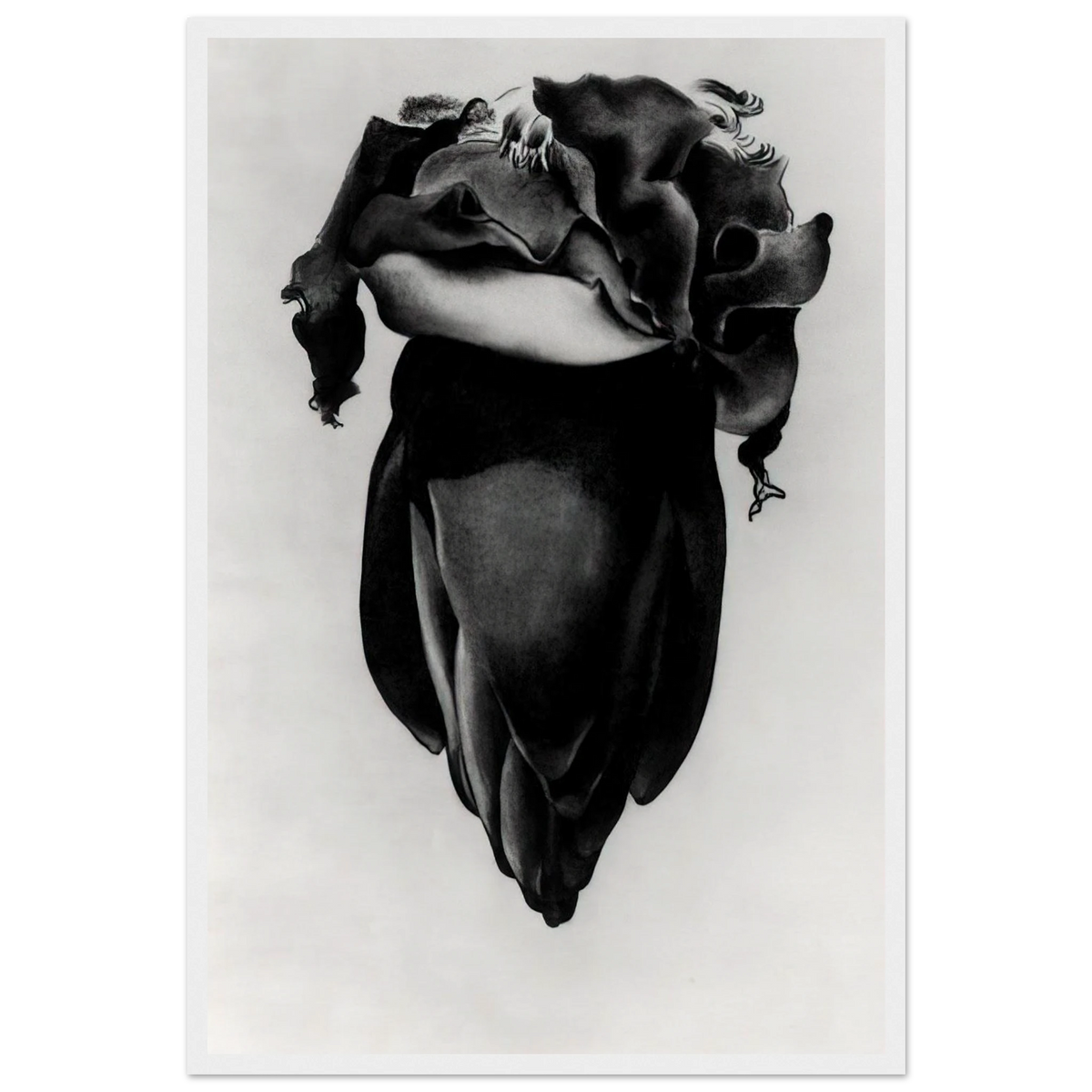 Banana Flower Framed Poster | Georgia O'Keeffe Framed Prints Wall Art | Georgia O Keeffe Prints