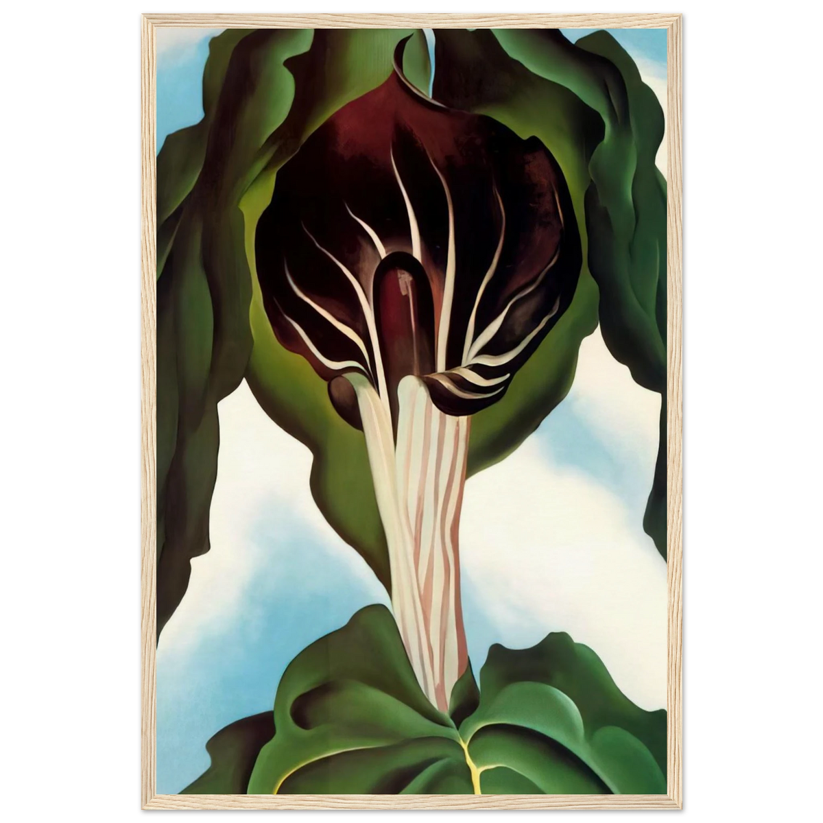Jack-in-the-Pulpit III Framed Poster | Georgia O'Keeffe Framed Prints Wall Art | Georgia O Keeffe Prints