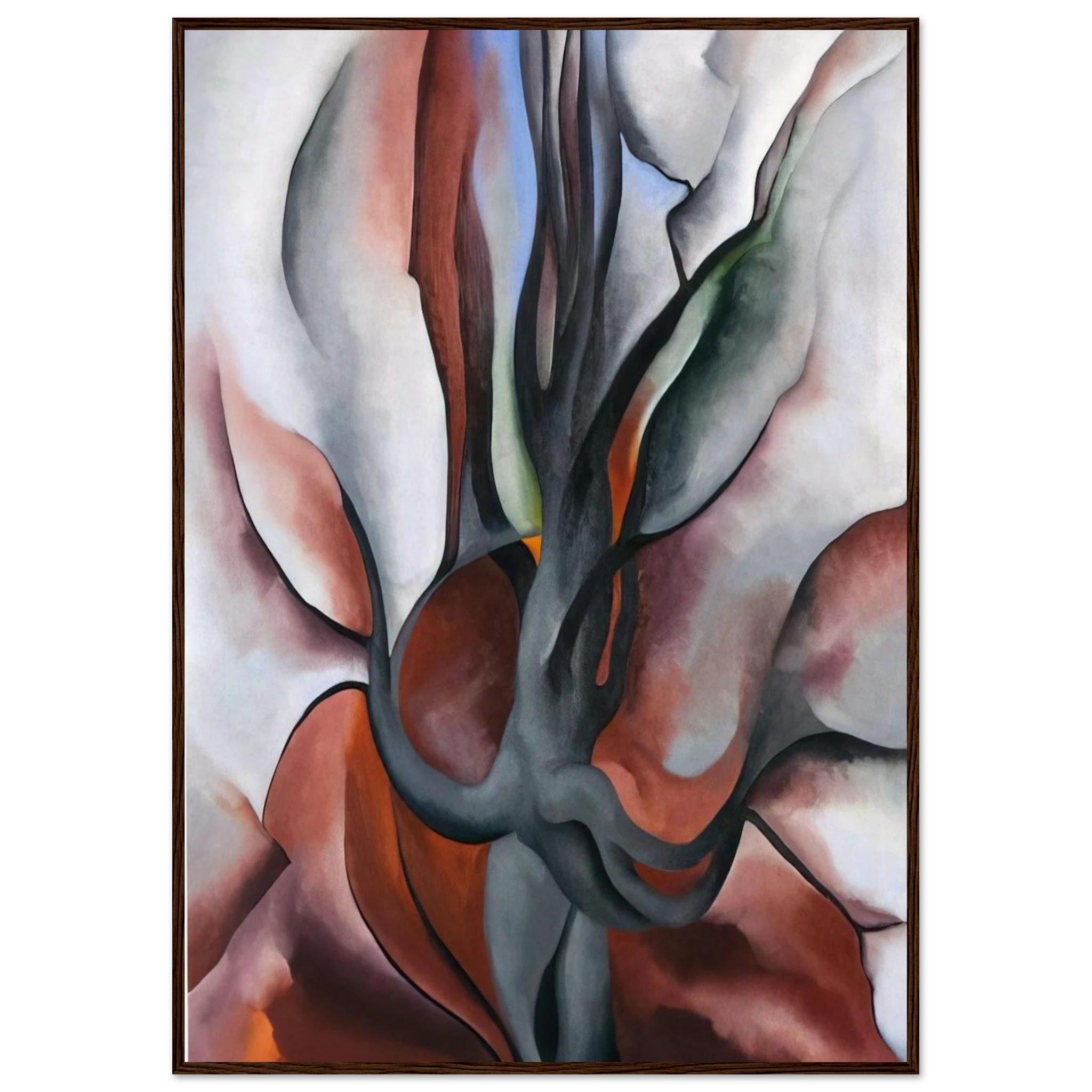 Autumn Trees - The Maple Framed Poster | Georgia O'Keeffe Framed Prints Wall Art | Georgia O Keeffe Prints