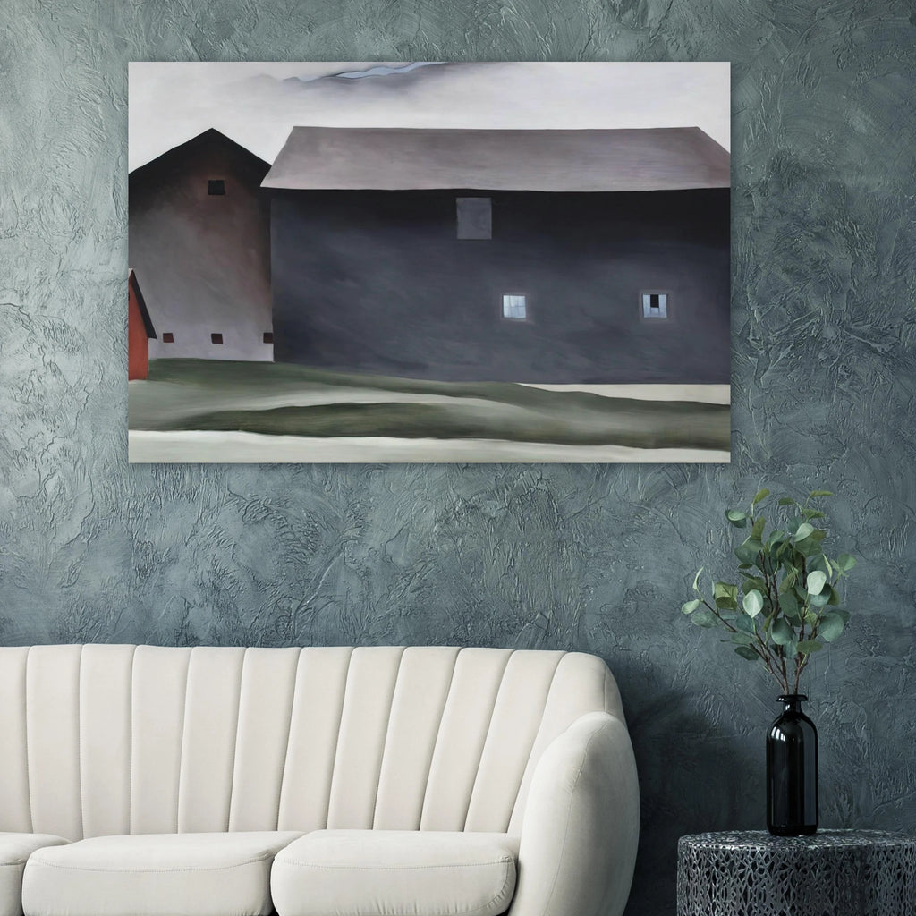 Lake George Barns Poster | Georgia O'Keeffe Poster | Georgia O Keeffe Prints
