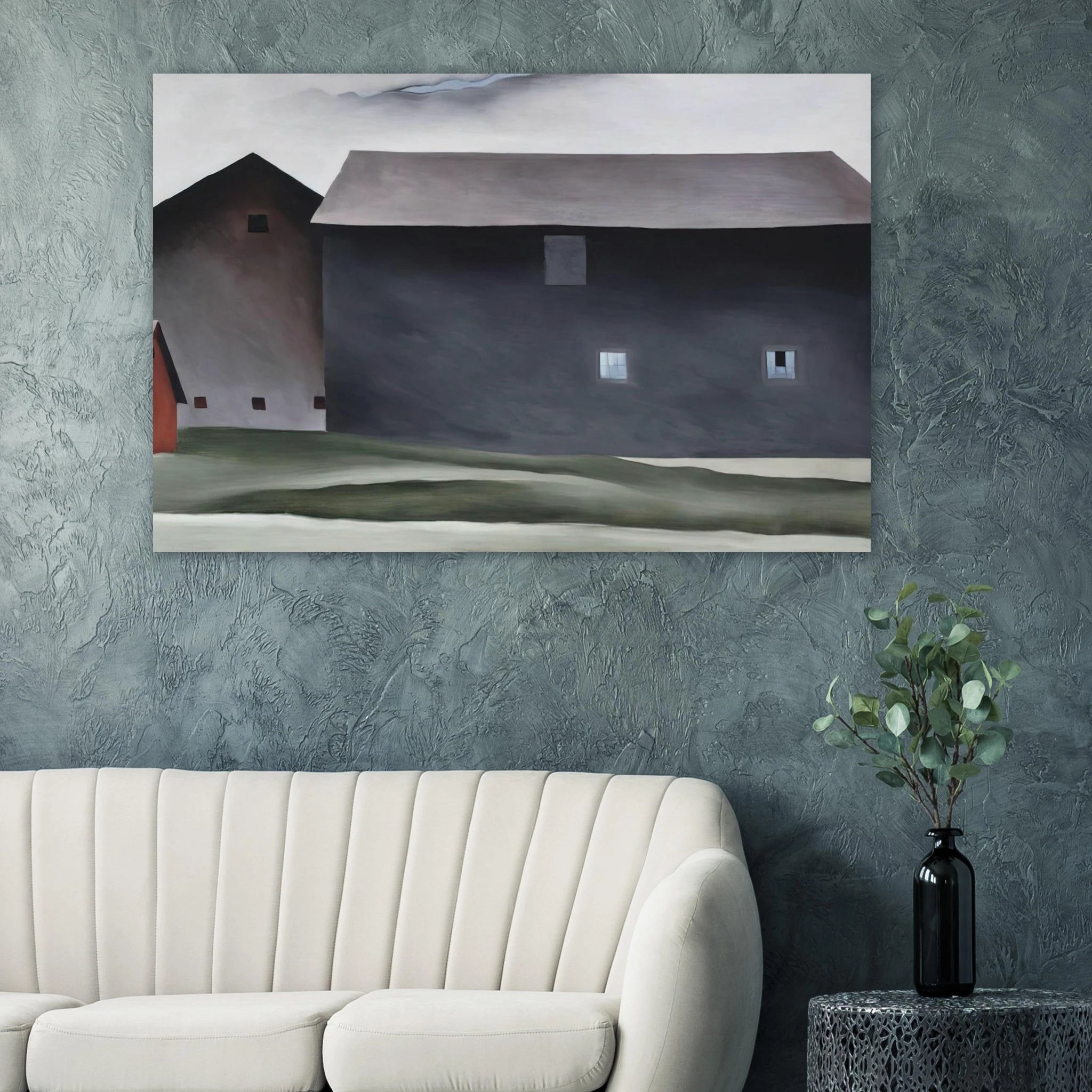 Lake George Barns Poster | Georgia O'Keeffe Poster | Georgia O Keeffe Prints