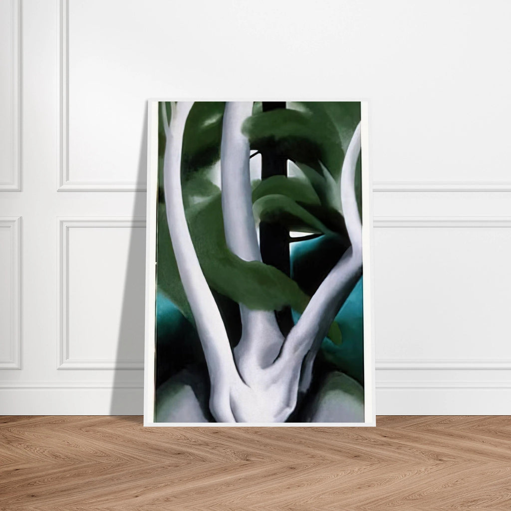 Birch and Pine Tree No. 1 Framed Poster | Georgia O'Keeffe Framed Prints Wall Art | Georgia O Keeffe Prints