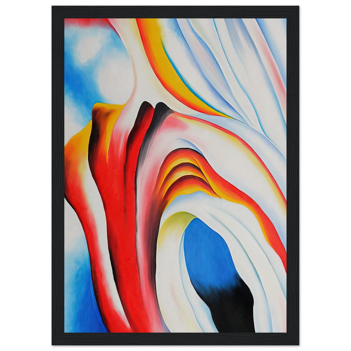 Music Pink and Blue Framed Poster | Georgia O'Keeffe Framed Prints Wall Art | Georgia O Keeffe Prints