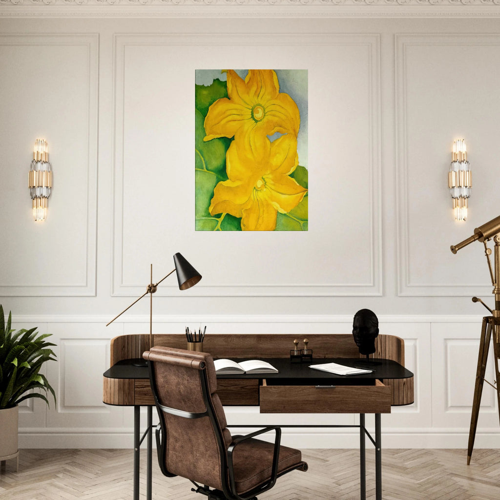 Squash Blossoms I Canvas | Georgia O'Keeffe Canvas | Georgia O Keeffe Prints