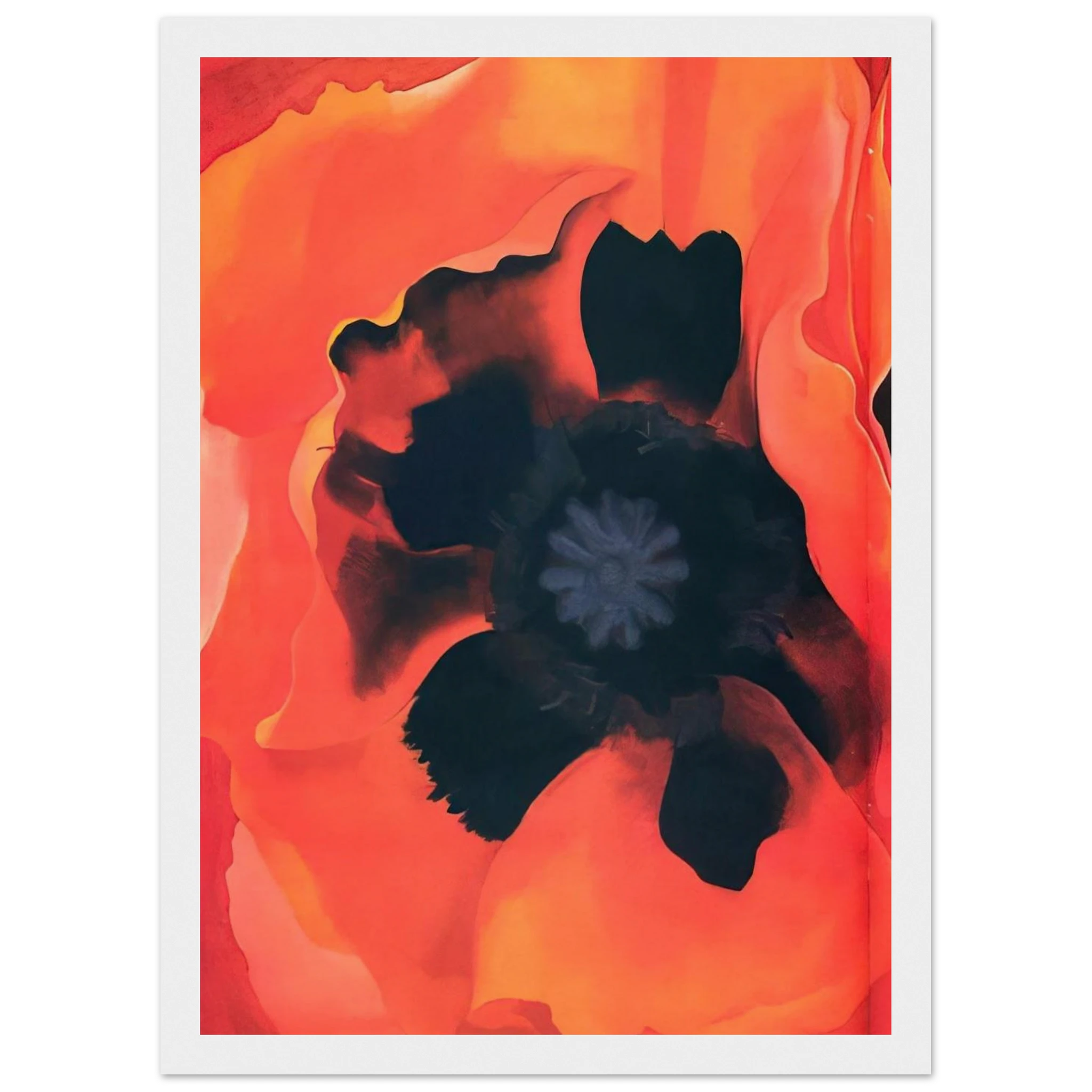 Poppy 2 Framed Poster | Georgia O'Keeffe Framed Prints Wall Art | Georgia O Keeffe Prints
