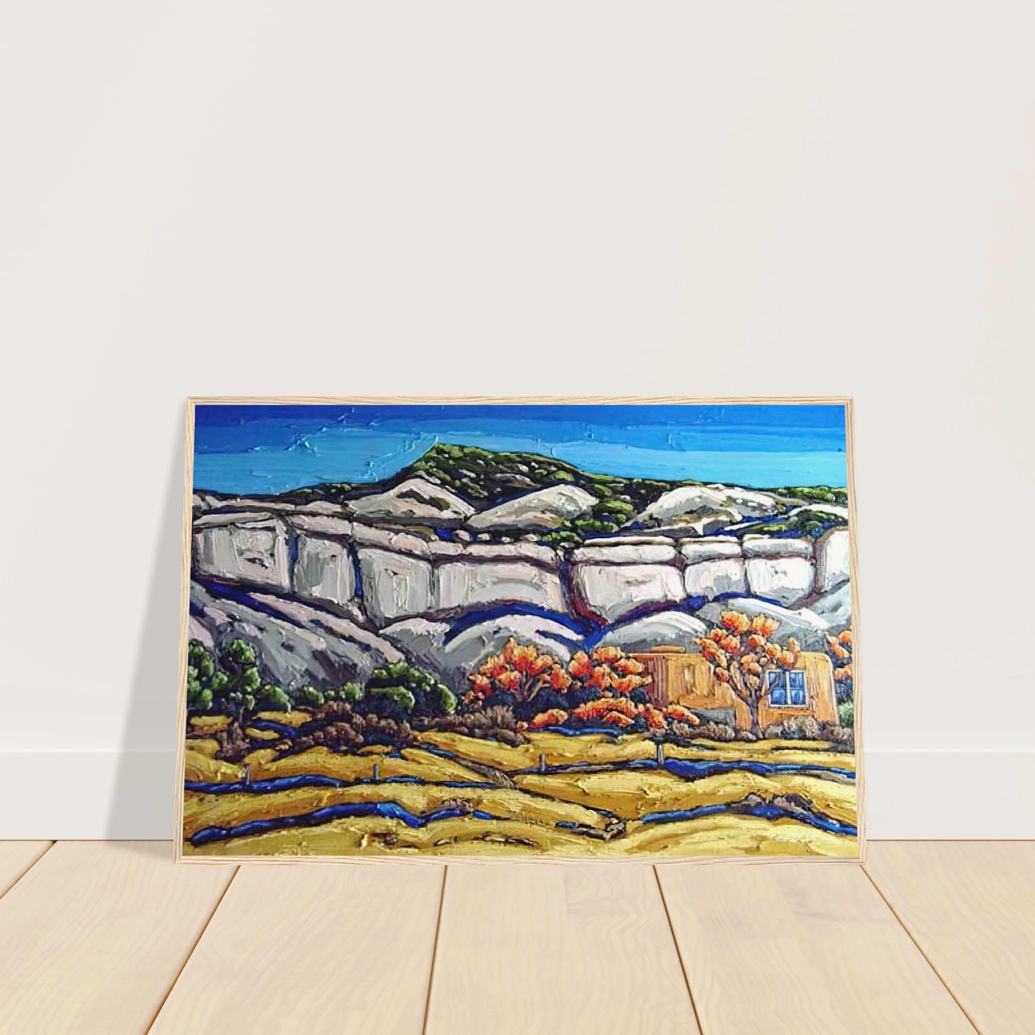 Ghost Ranch Painting Framed Poster | Georgia O'Keeffe Framed Prints Wall Art | Georgia O Keeffe Prints