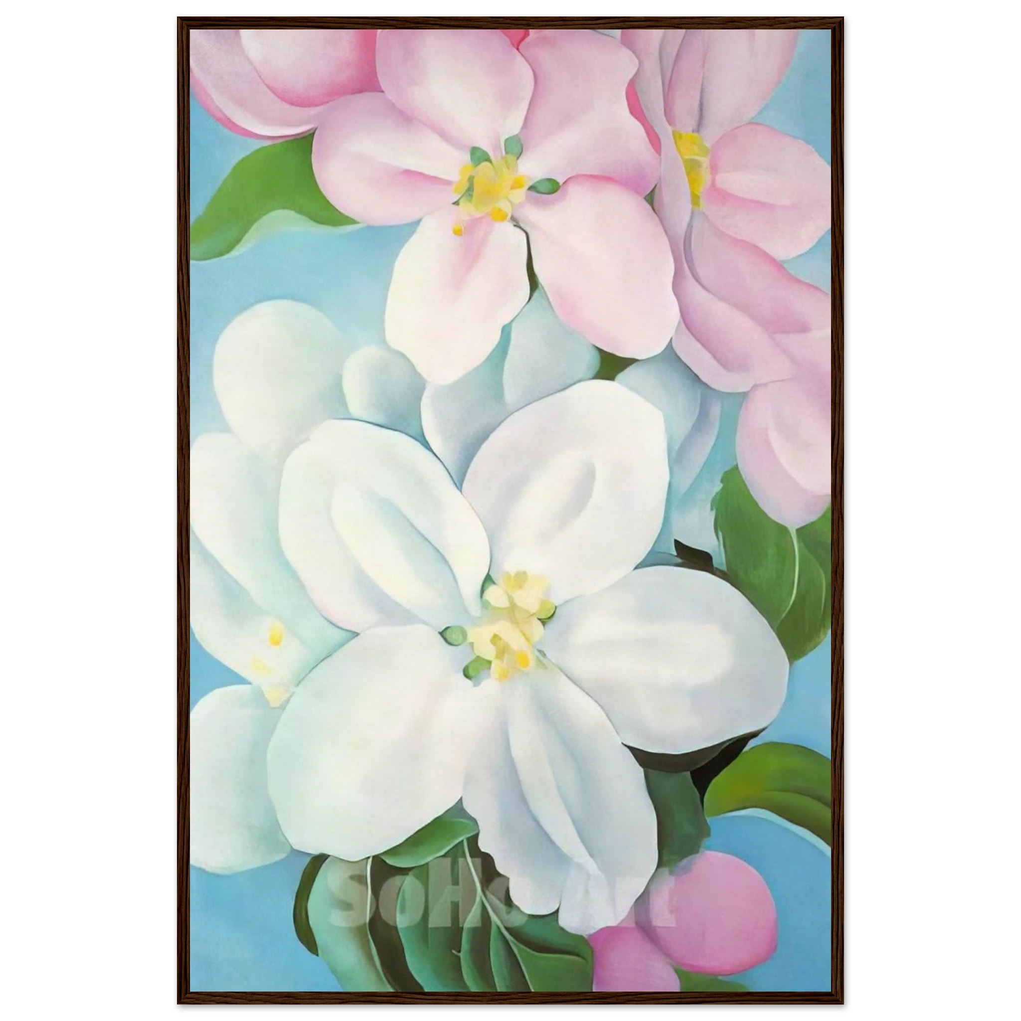 Apple Blossoms Framed Poster | Georgia O'Keeffe Framed Prints Wall Art | Georgia O Keeffe Prints