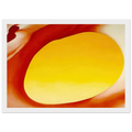 Pelvis Series - Red with Yellow Framed Poster | Georgia O'Keeffe Framed Prints Wall Art | Georgia O Keeffe Prints