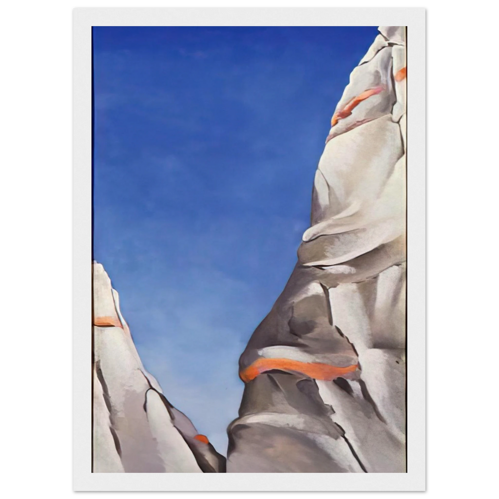 Blue Sky Framed Poster | Georgia O'Keeffe Framed Prints Wall Art | Georgia O Keeffe Prints