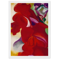 Red Snapdragons Framed Poster | Georgia O'Keeffe Framed Prints Wall Art | Georgia O Keeffe Prints