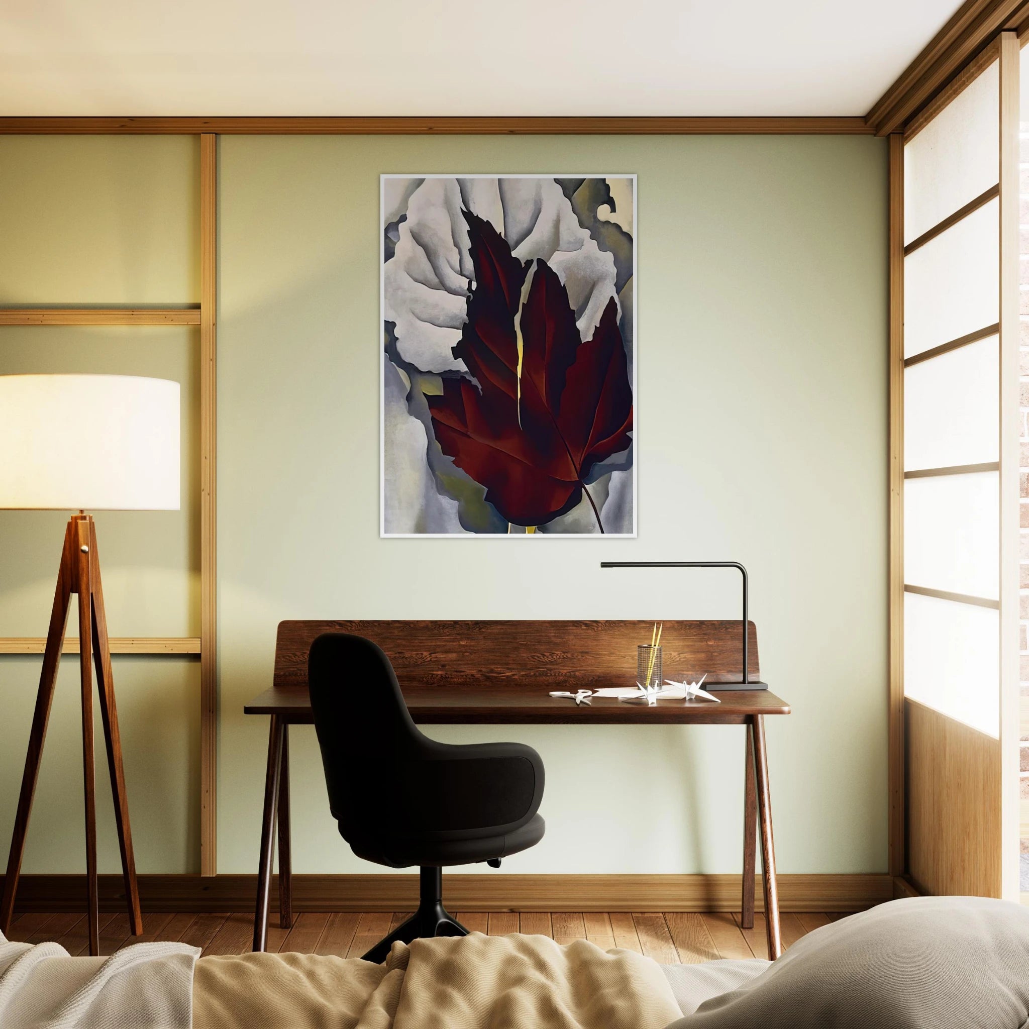 Pattern of Leaves Framed Poster | Georgia O'Keeffe Framed Prints Wall Art | Georgia O Keeffe Prints