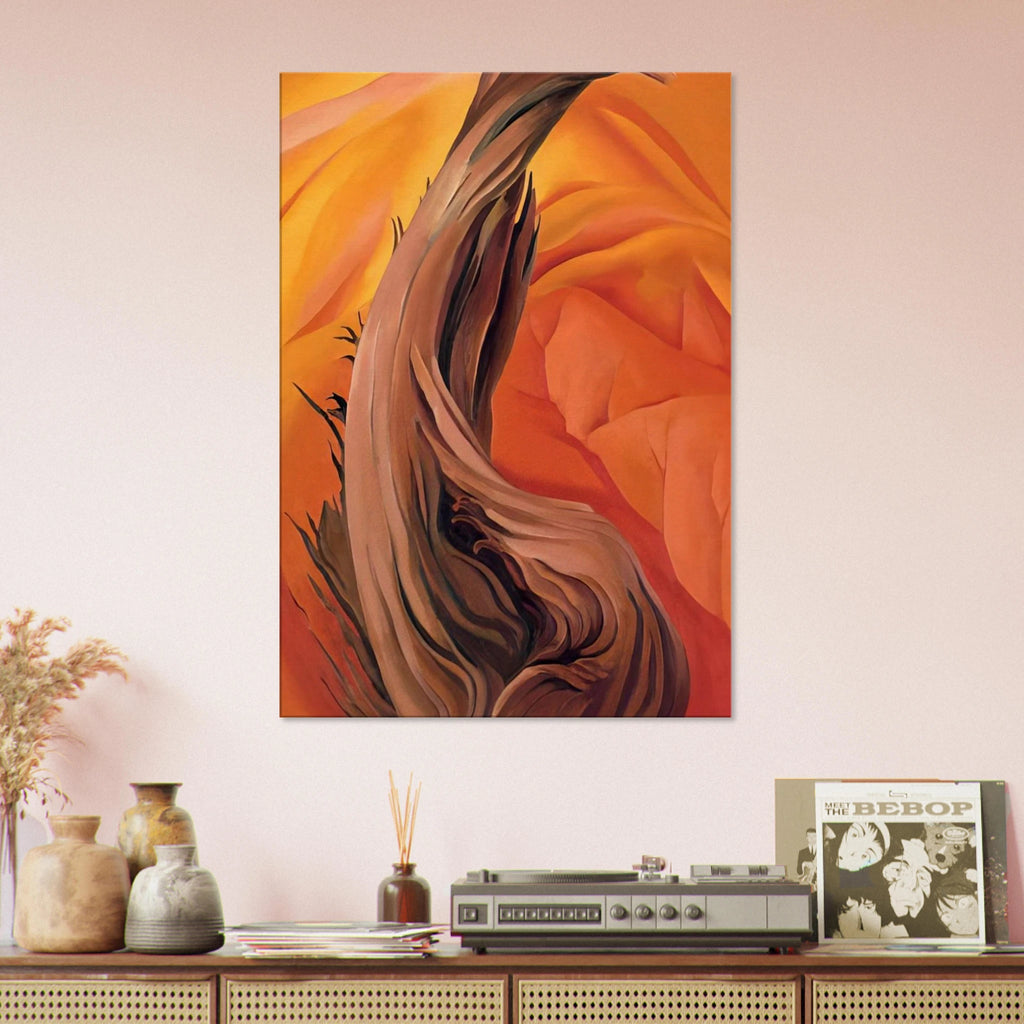 Stump in Red Hills Canvas | Georgia O'Keeffe Canvas | Georgia O Keeffe Prints