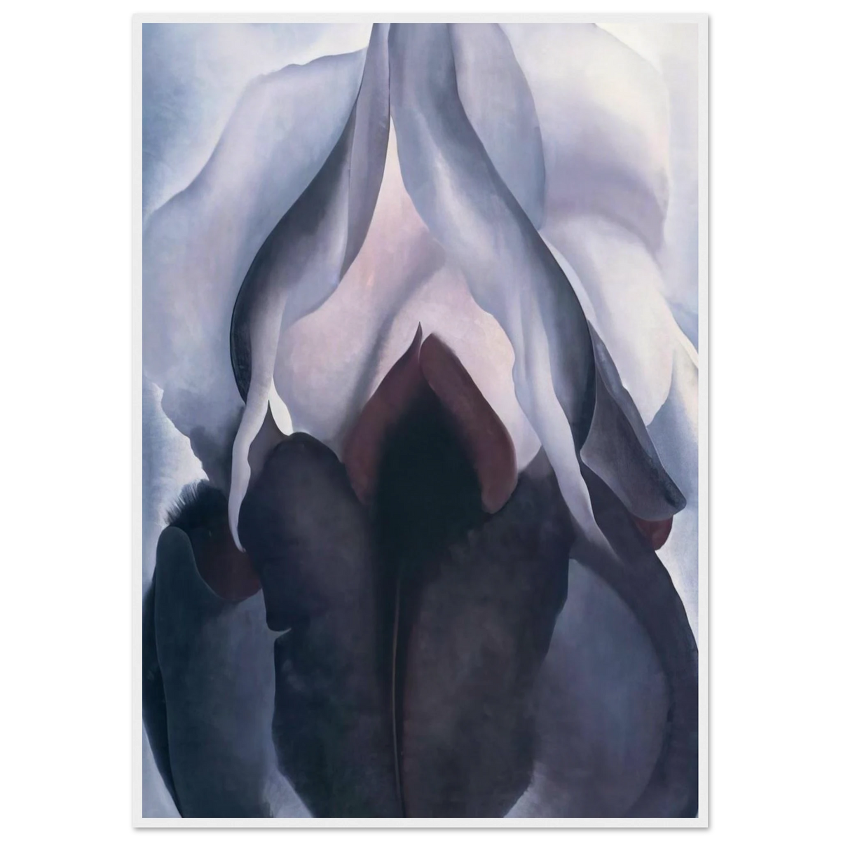 Black Iris III Framed Poster | Georgia O'Keeffe Framed Prints Wall Art | Georgia O Keeffe Prints