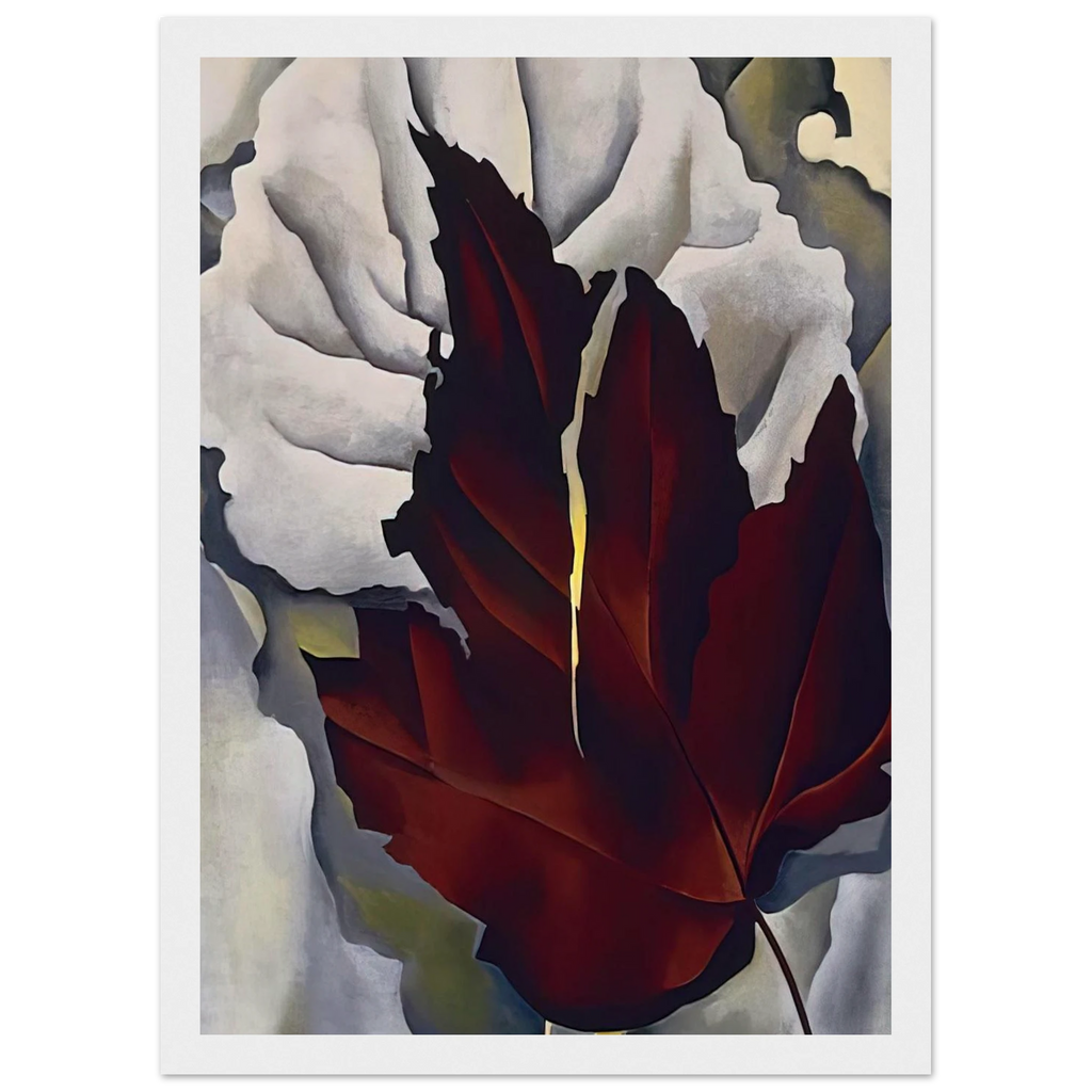 Pattern of Leaves Framed Poster | Georgia O'Keeffe Framed Prints Wall Art | Georgia O Keeffe Prints
