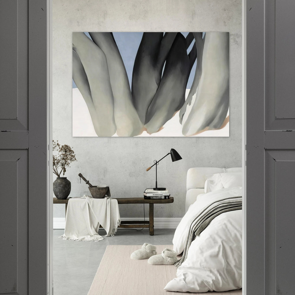 Bare Tree Trunks with Snow Poster | Georgia O'Keeffe Poster | Georgia O Keeffe Prints
