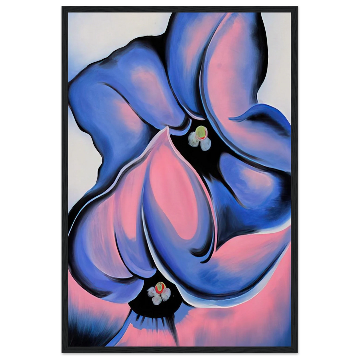 Purple Petunia Framed Poster | Georgia O'Keeffe Framed Prints Wall Art | Georgia O Keeffe Prints