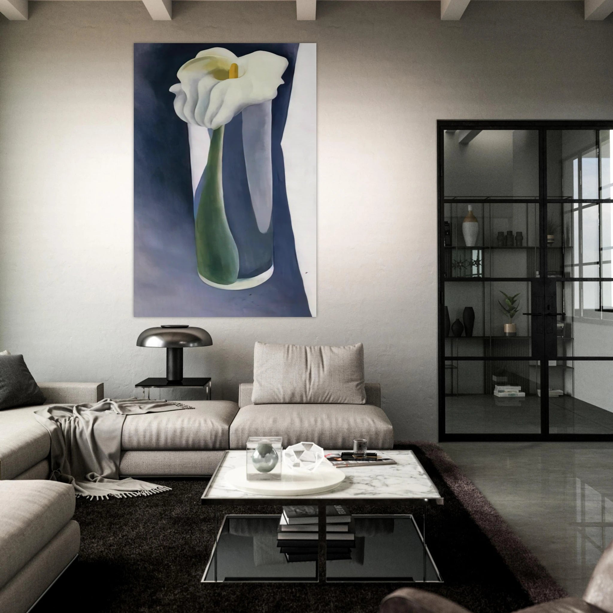 Calla Lily in Tall Glass Poster | Georgia O'Keeffe Poster | Georgia O Keeffe Prints