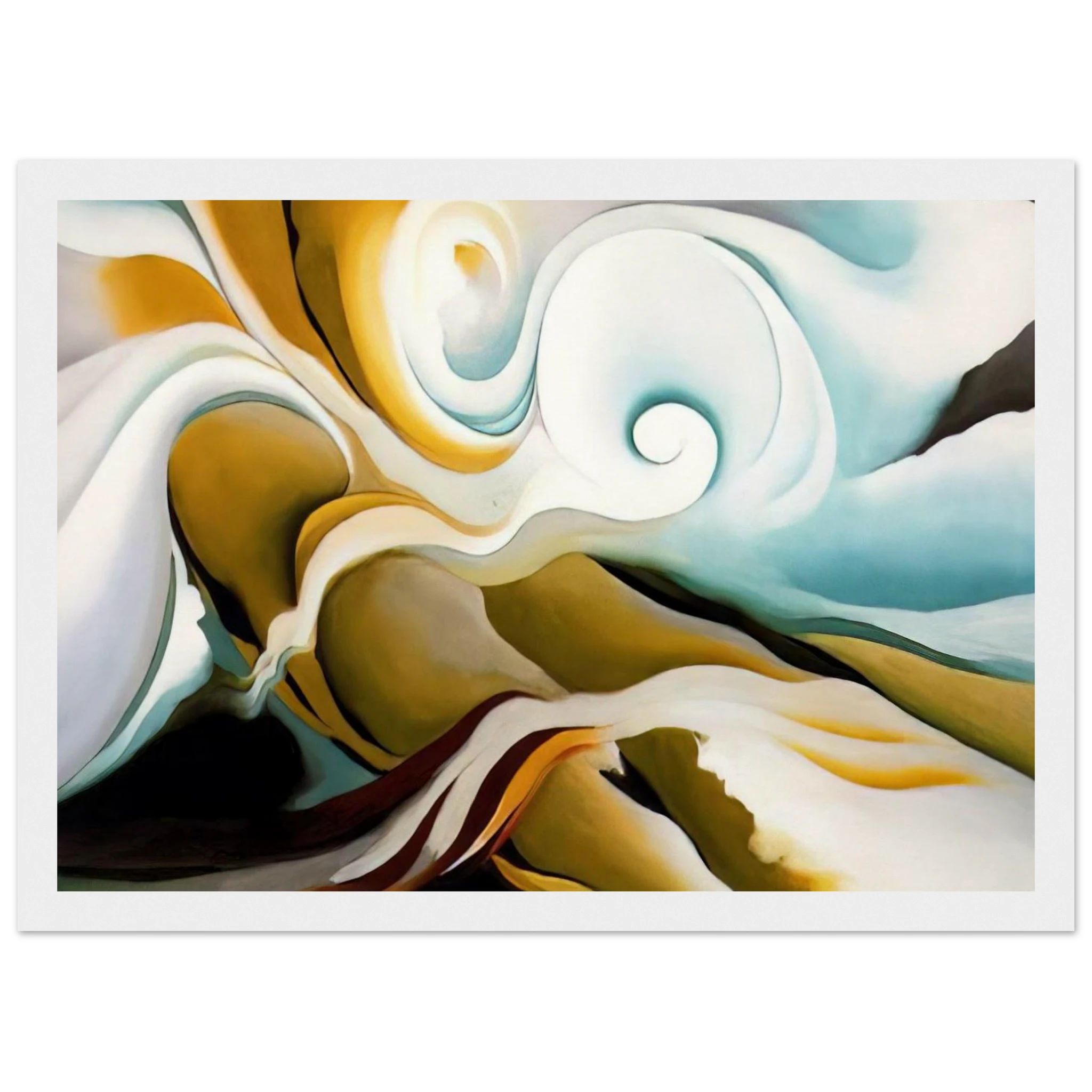 Nature Forms Gasp Framed Poster | Georgia O'Keeffe Framed Prints Wall Art | Georgia O Keeffe Prints