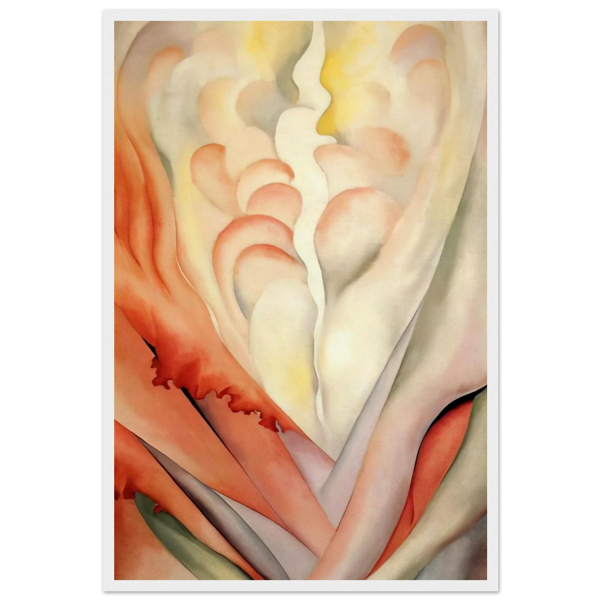 Flower Abstraction Framed Poster | Georgia O'Keeffe Framed Prints Wall Art | Georgia O Keeffe Prints