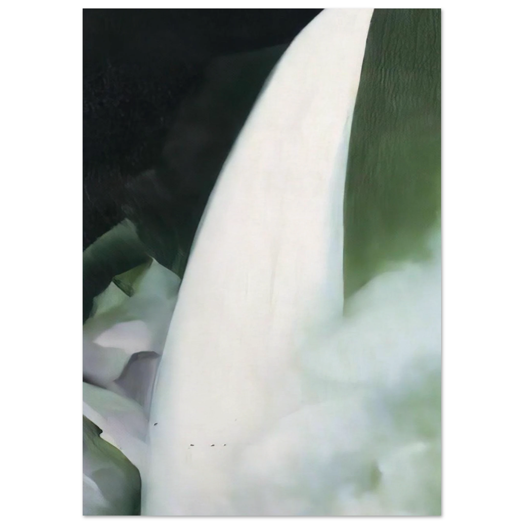 Green and White Poster | Georgia O'Keeffe Poster | Georgia O Keeffe Prints