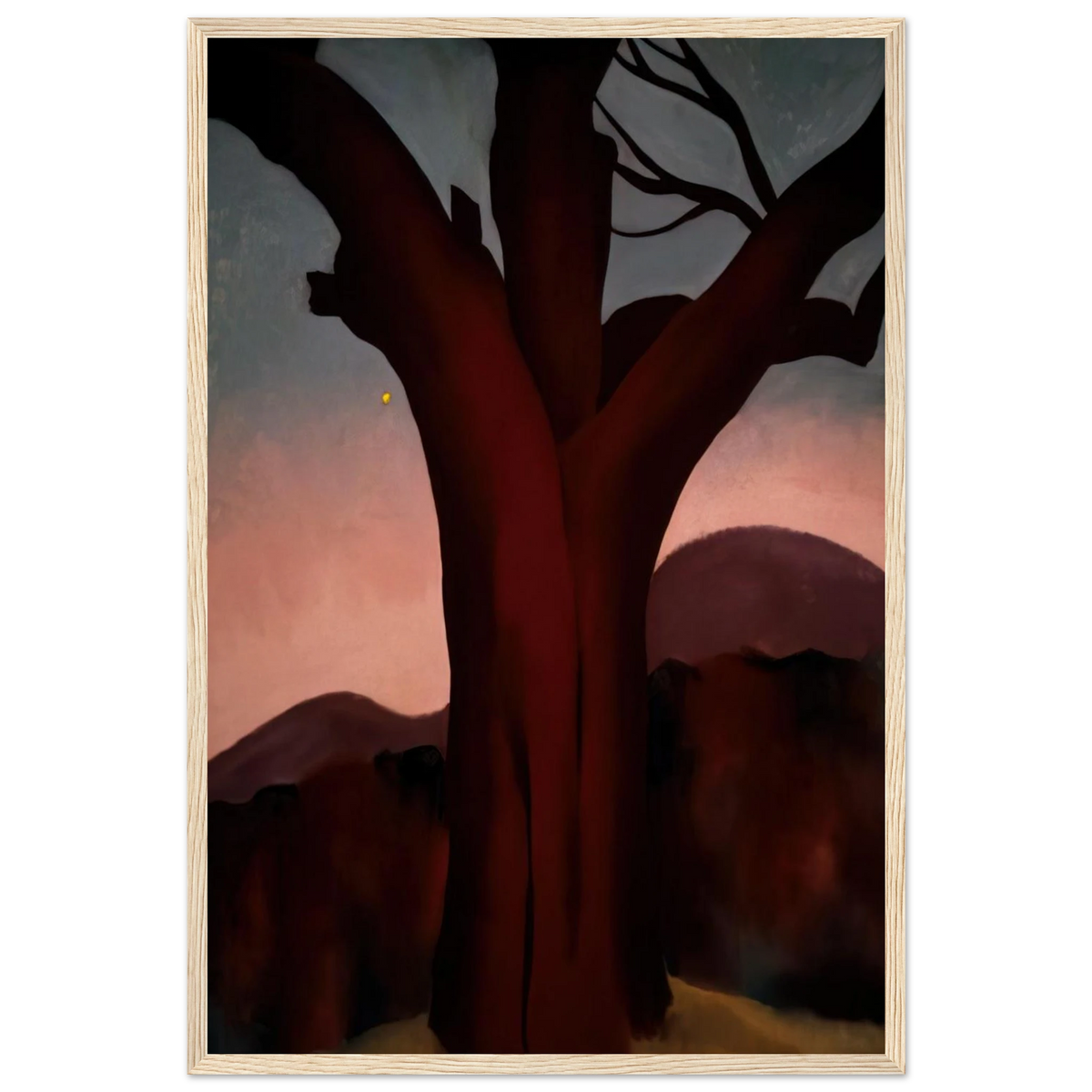 Autumn Trees - Chestnut Tree Framed Poster | Georgia O'Keeffe Framed Prints Wall Art | Georgia O Keeffe Prints